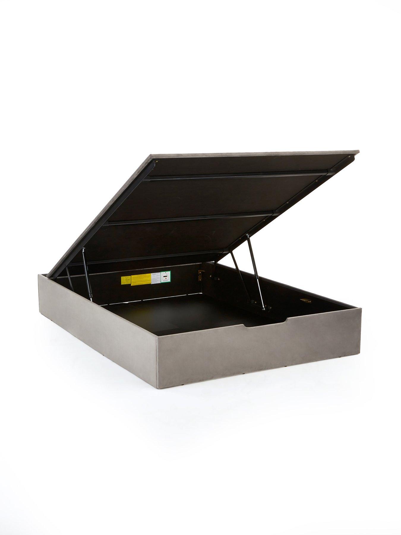 Image 4 of 7 of Very Home Duncan End Lift Up Storage Ottoman Bed with Mattress Options (Buy &amp; SAVE!) - Grey