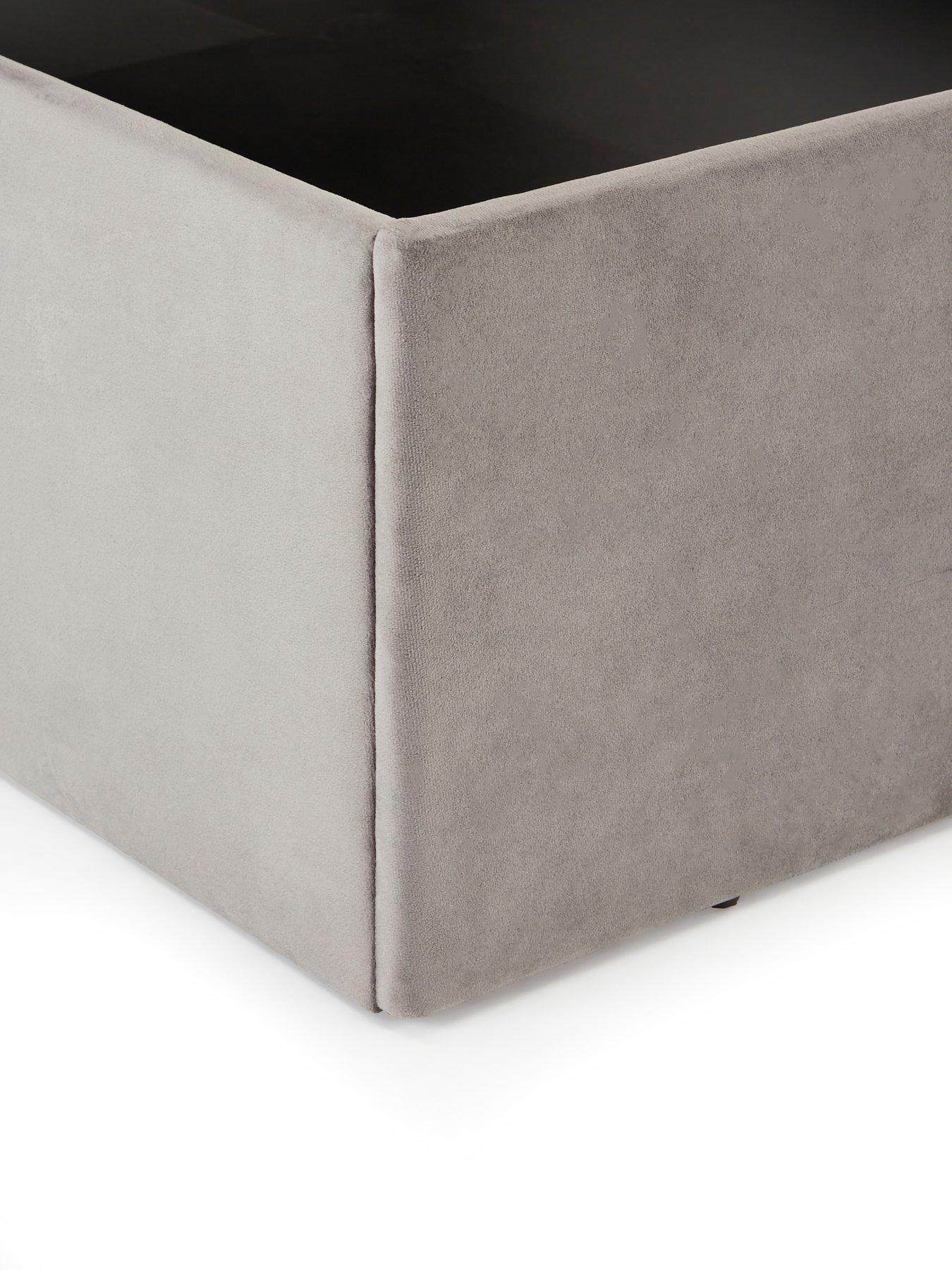 Image 5 of 7 of Very Home Duncan End Lift Up Storage Ottoman Bed with Mattress Options (Buy &amp; SAVE!) - Grey