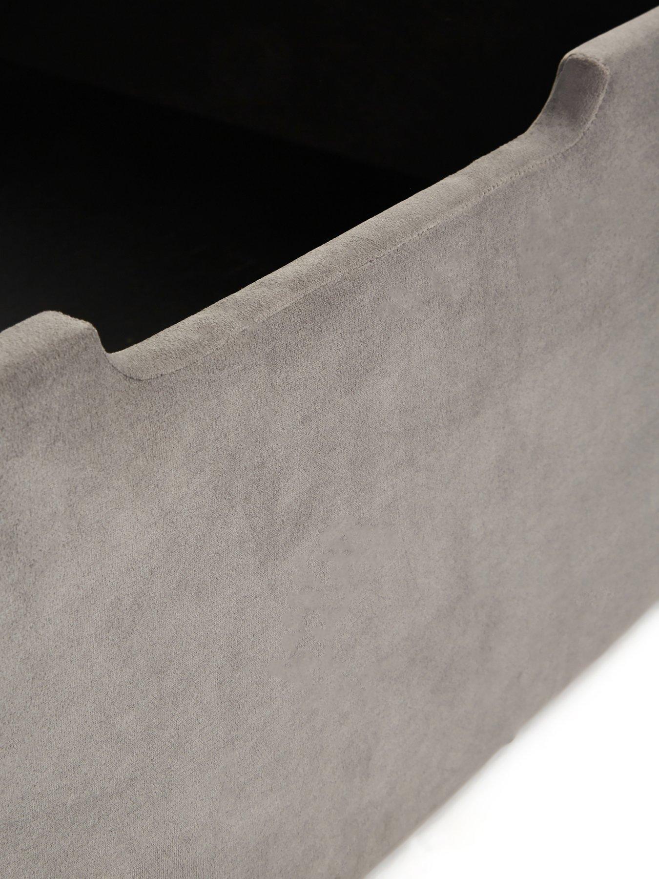 Image 6 of 7 of Very Home Duncan End Lift Up Storage Ottoman Bed with Mattress Options (Buy &amp; SAVE!) - Grey