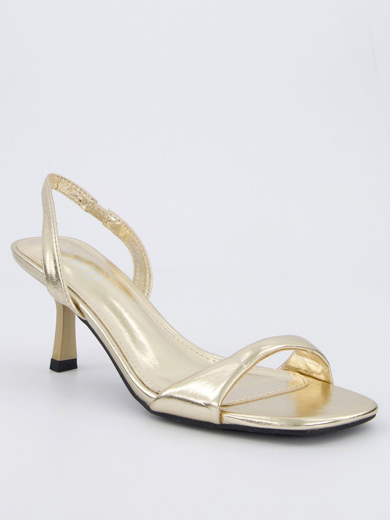  image of raid-dorenna-sandals-heel-gold