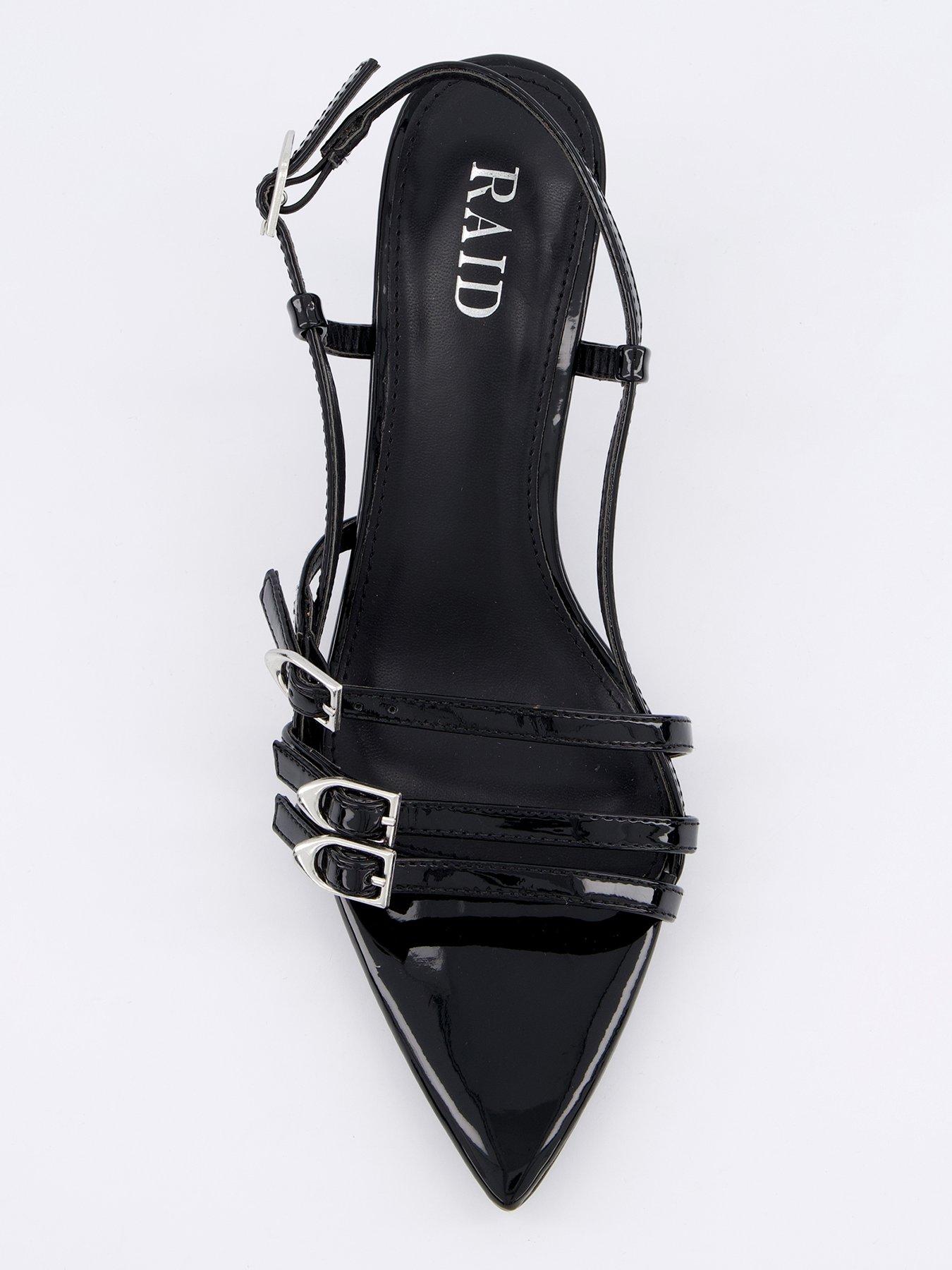  image of raid-keoni-slingback-heeled-sandals-black