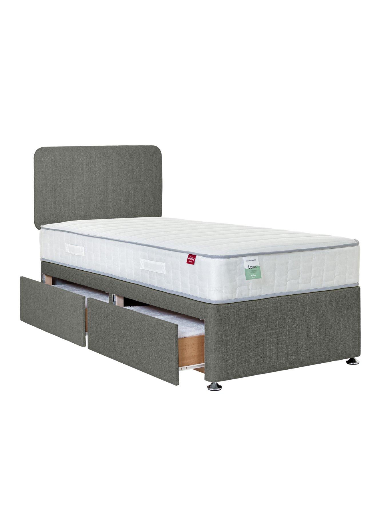  image of airsprung-luna-800-pocket-kidsnbspdivan-headboard-included