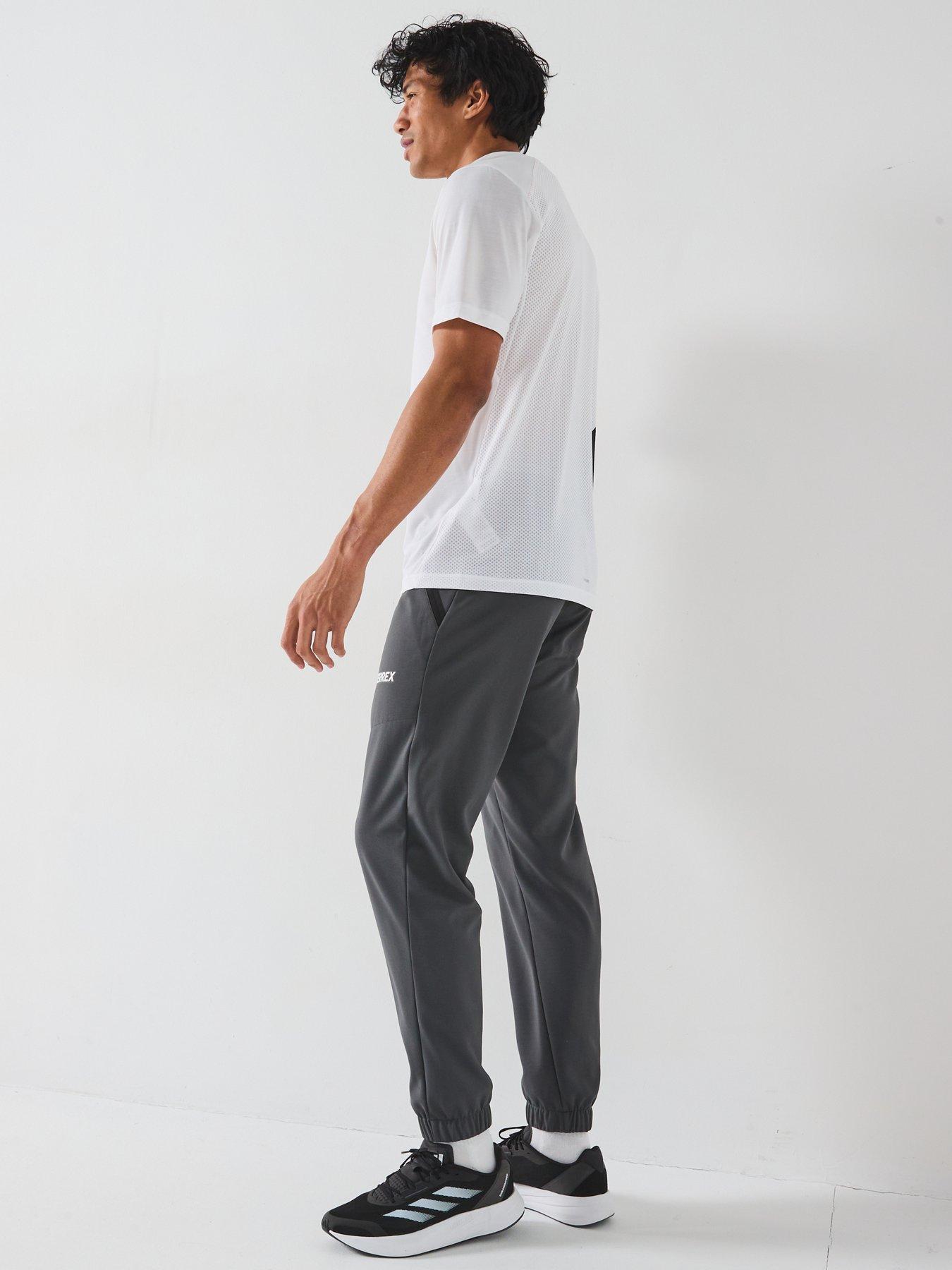  image of adidas-terrex-mens-mountain-knit-pants-grey
