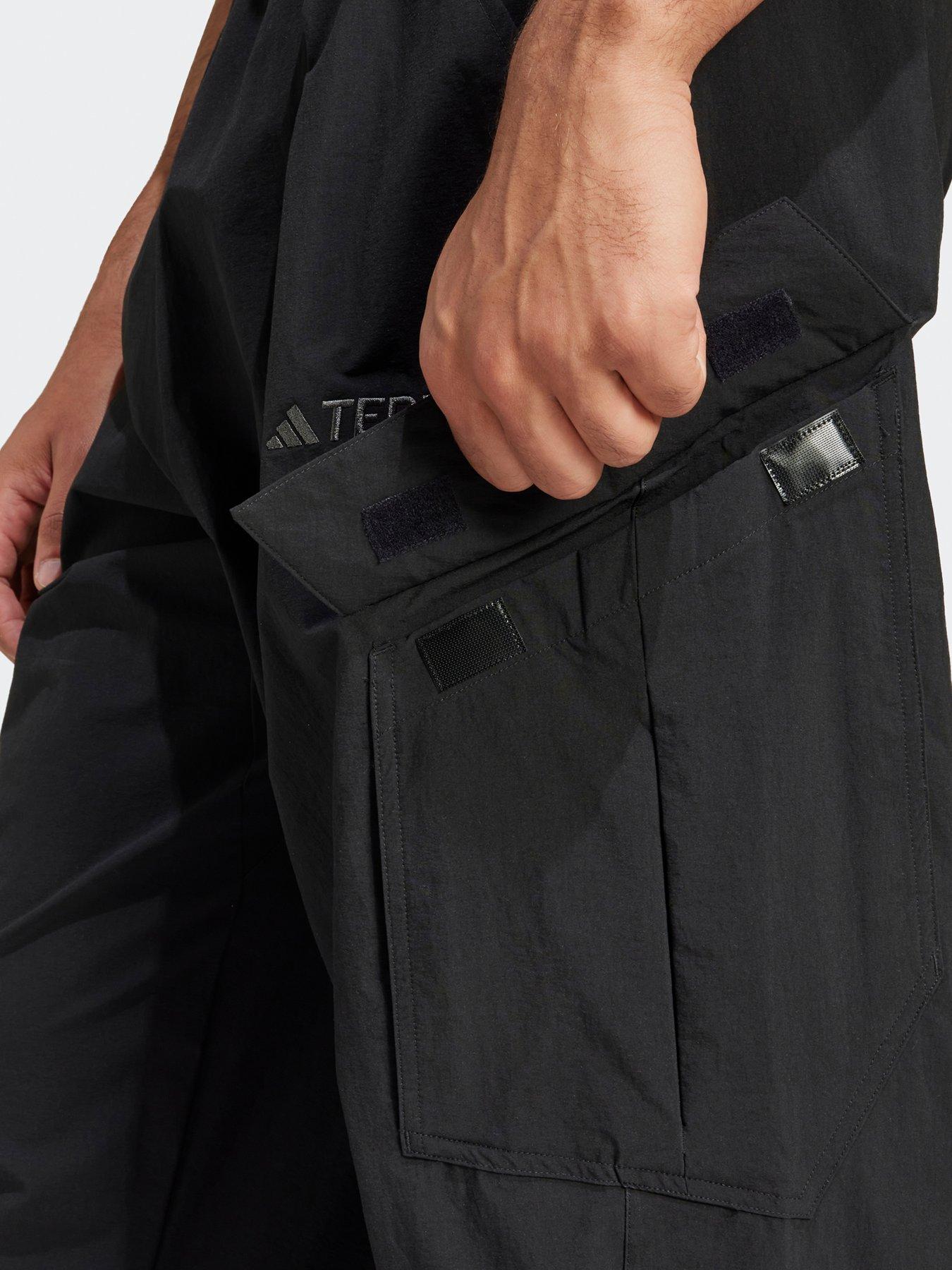  image of adidas-terrex-mens-cargo-pants-black
