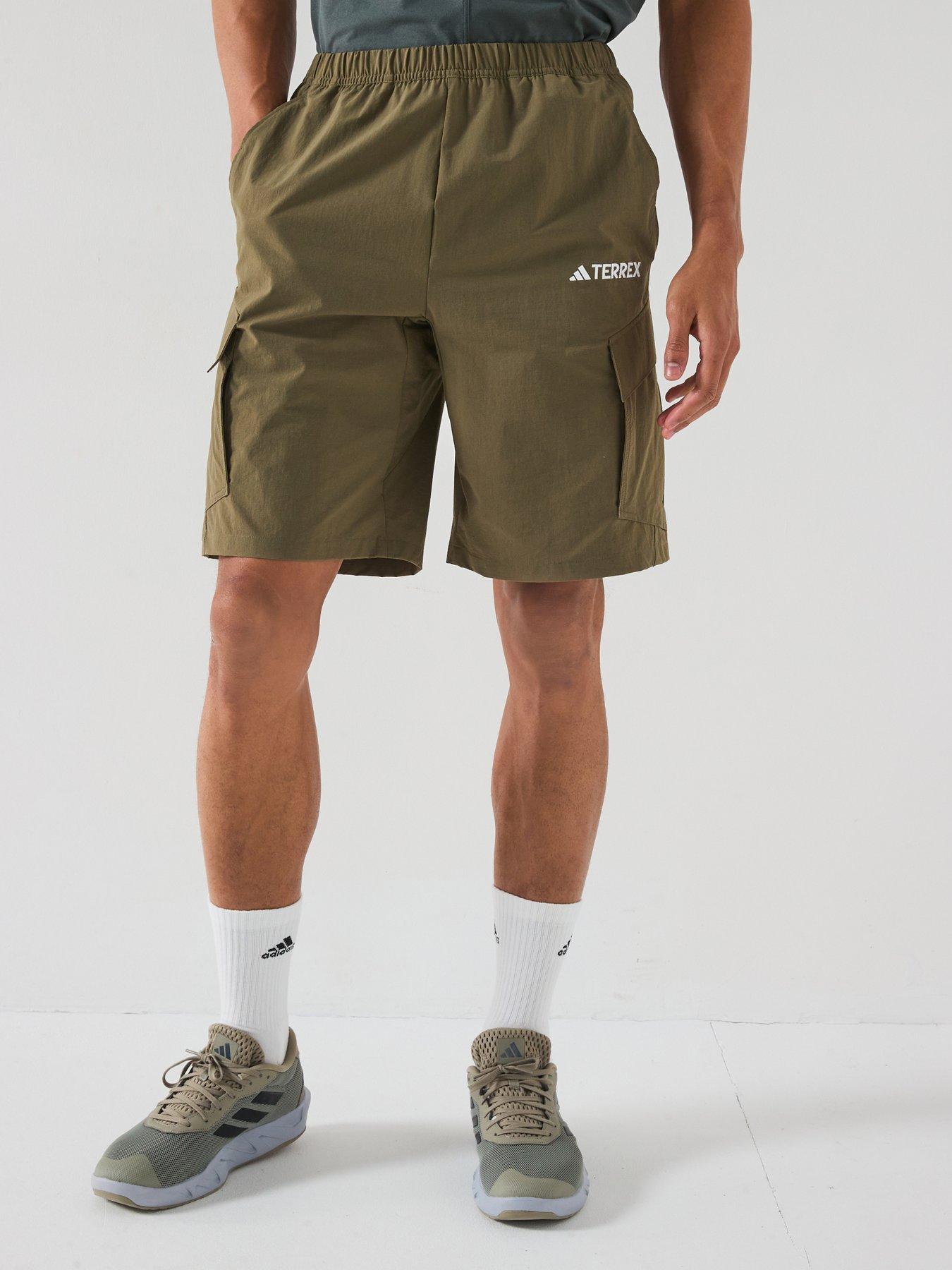 adidas-terrex-mens-cargo-shorts-green
