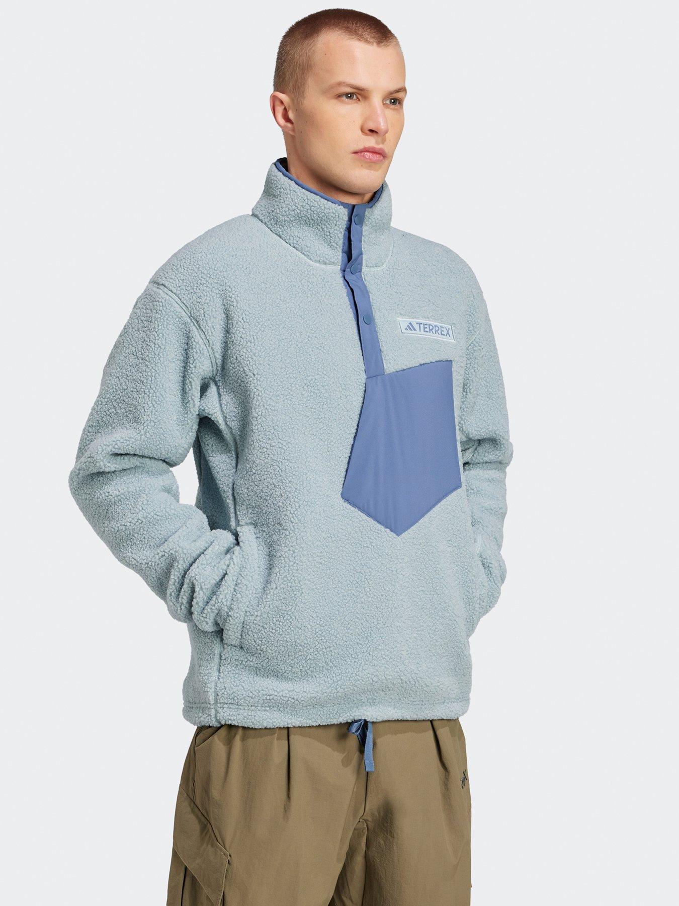  image of adidas-terrex-mens-xpl-pile-snap-fleece--light-blue