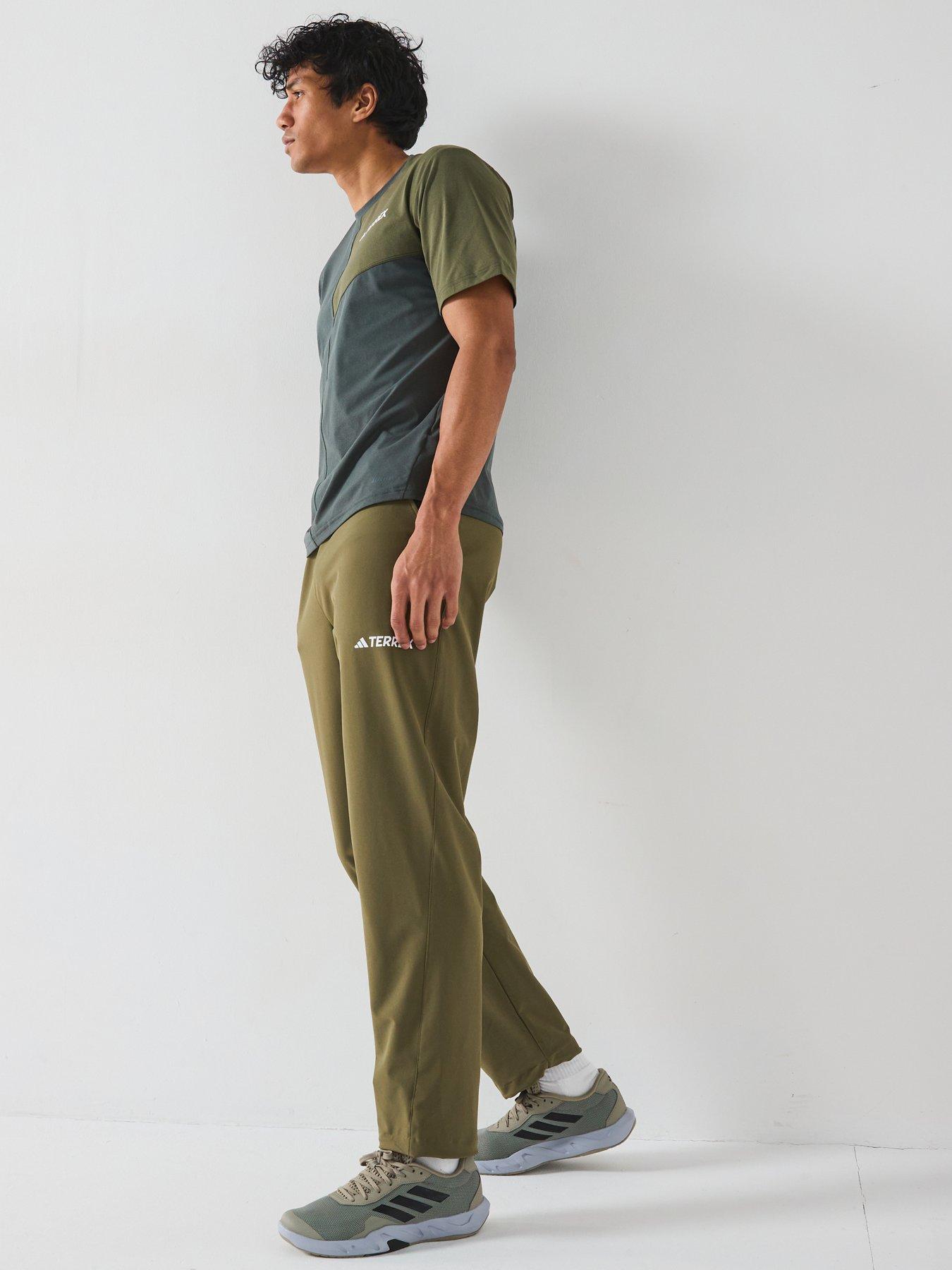  image of adidas-terrex-mens-mountain-liteflex-pants-olive-strata