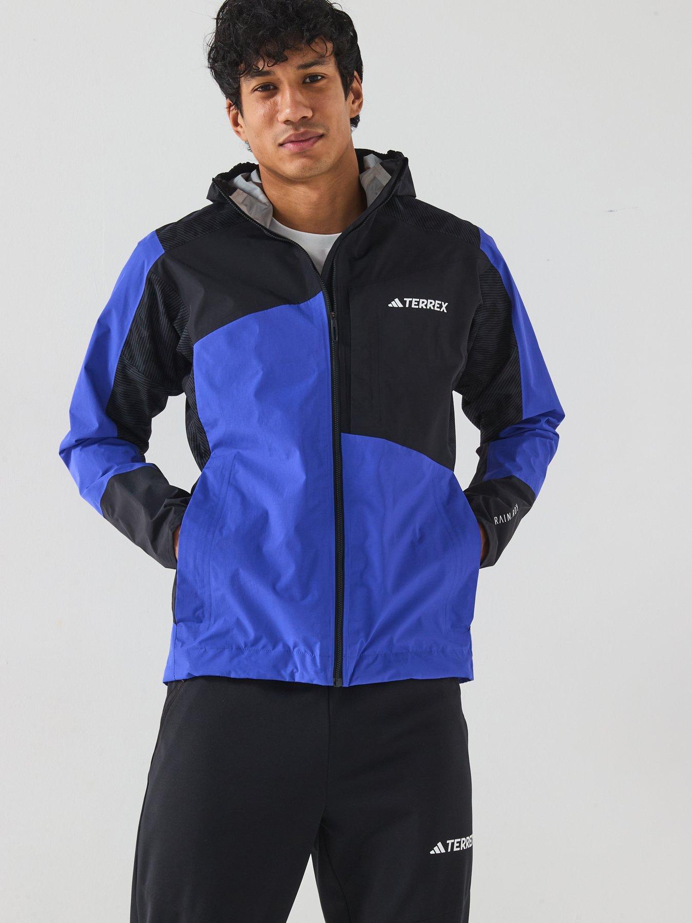 adidas Terrex Mens Xpr Hybrid Rain Ready Jacket - Blue