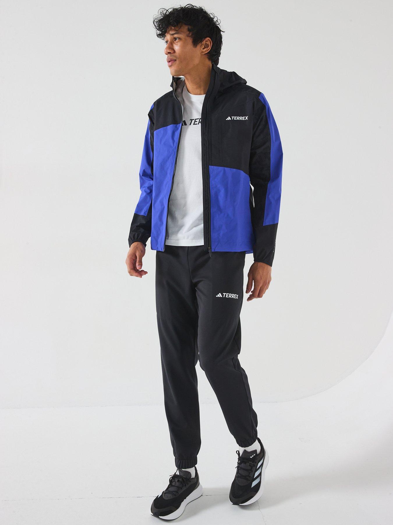  image of adidas-terrex-mens-xpr-hybrid-rain-ready-jacket-blue