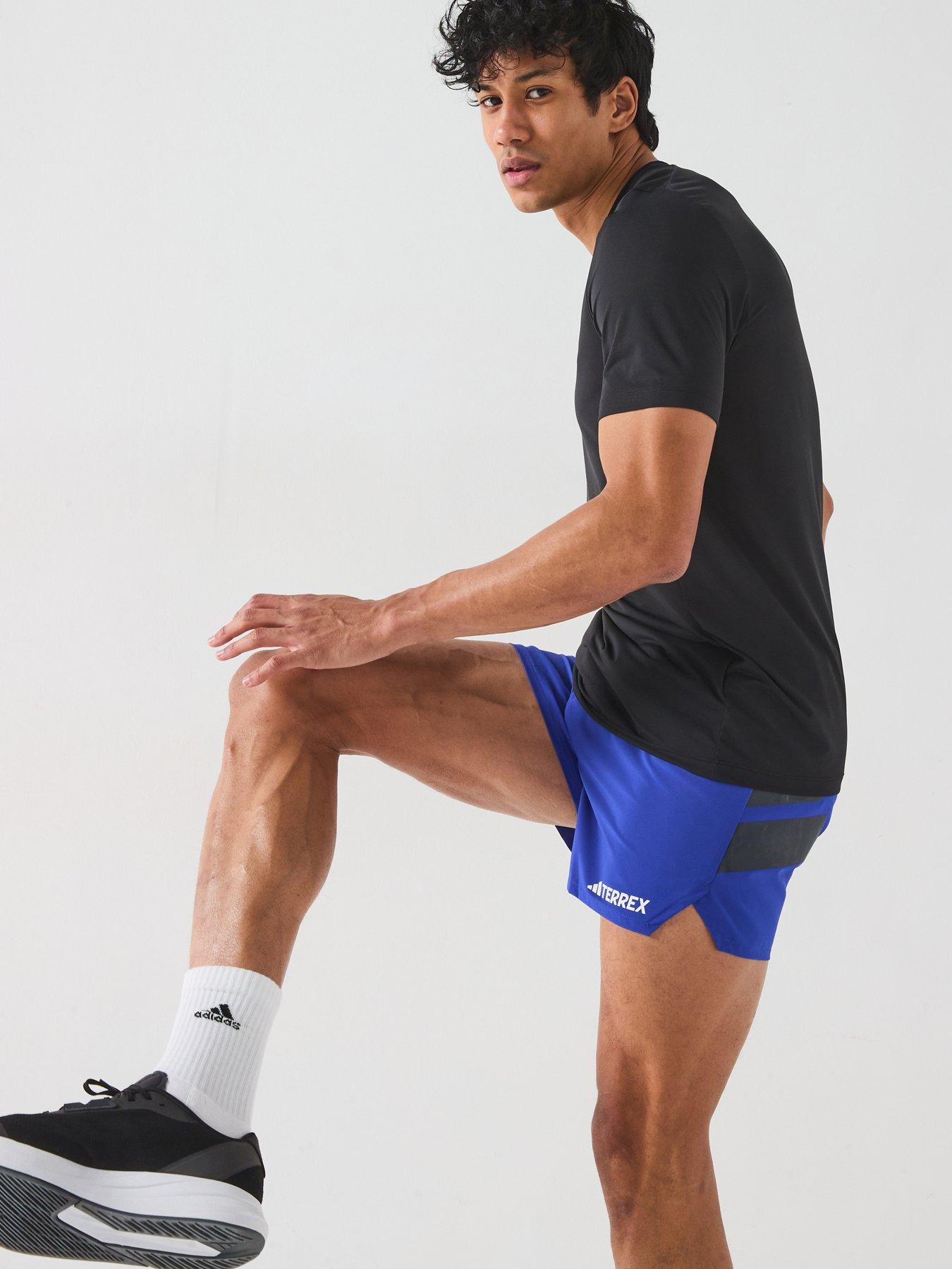  image of adidas-terrex-mens-xpr-5-inch-shorts-blue
