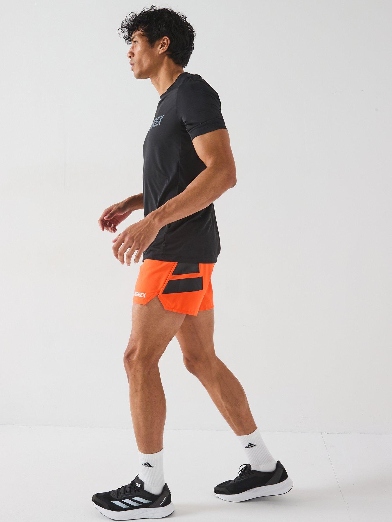  image of adidas-terrex-mens-xpr-5-inch-shorts-orange