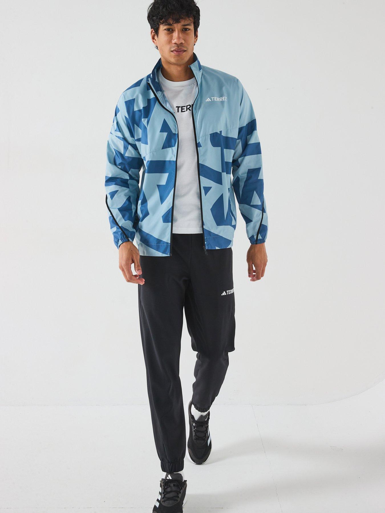  image of adidas-terrex-mens-mountain-print-wind-jacket-magic-greywonder-steel