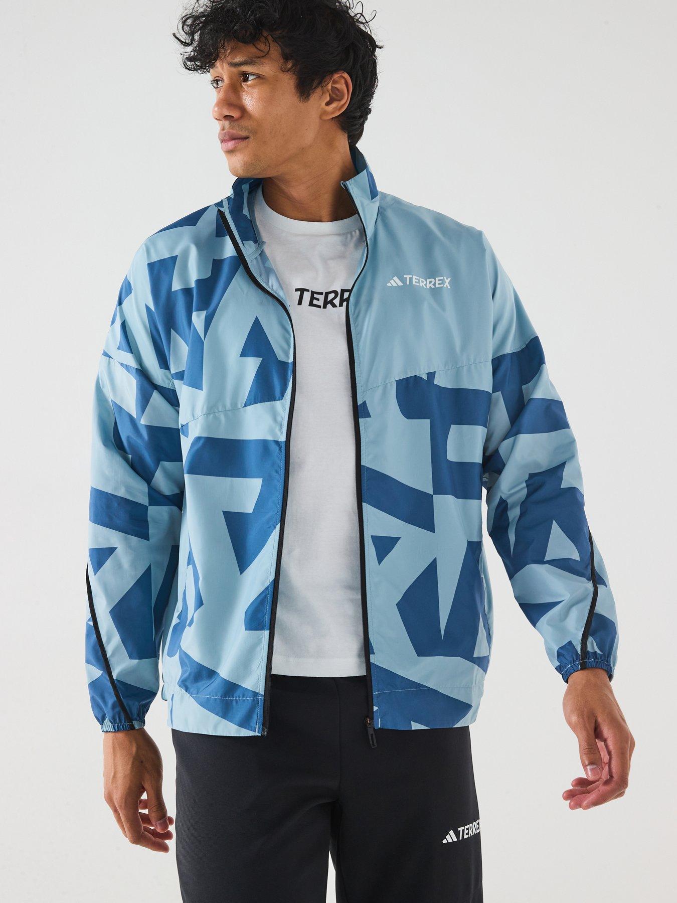  image of adidas-terrex-mens-mountain-print-wind-jacket-magic-greywonder-steel