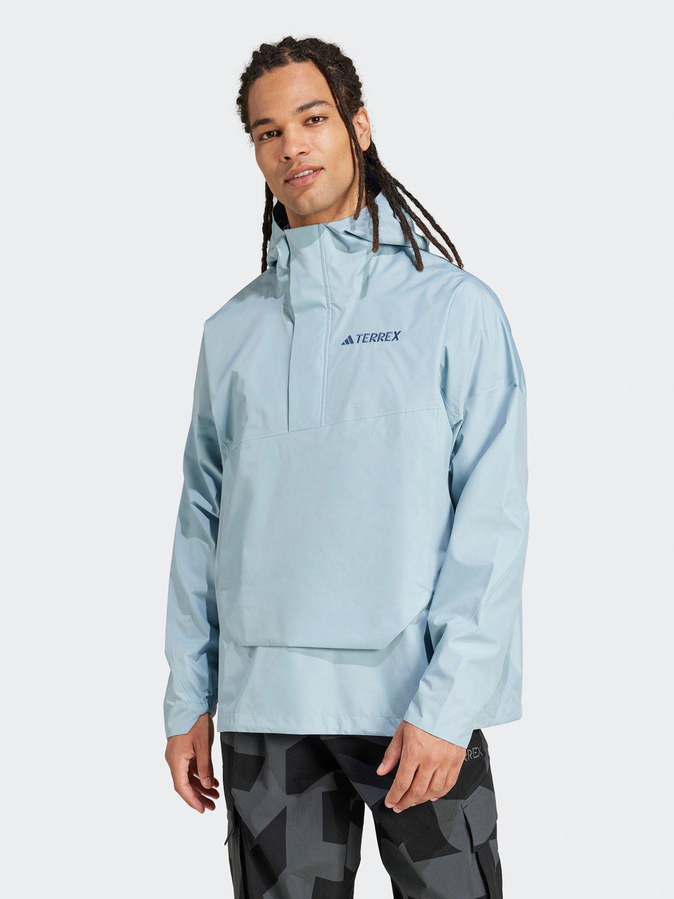 adidas Terrex Mens XPL 2.5L Anorak - Light Blue | Littlewoods