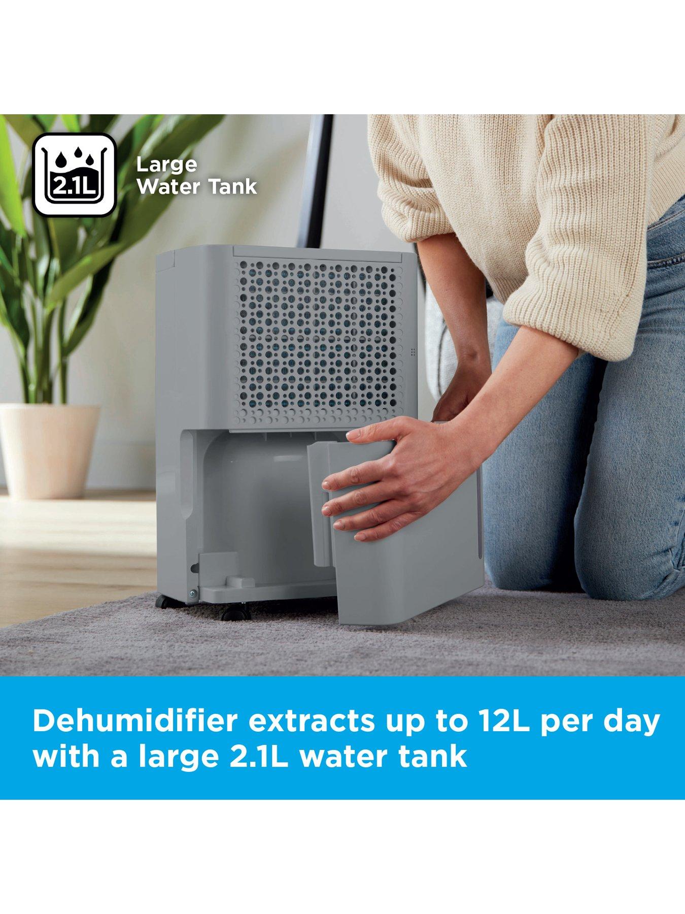  image of black-decker-12l-dehumidifier--grey