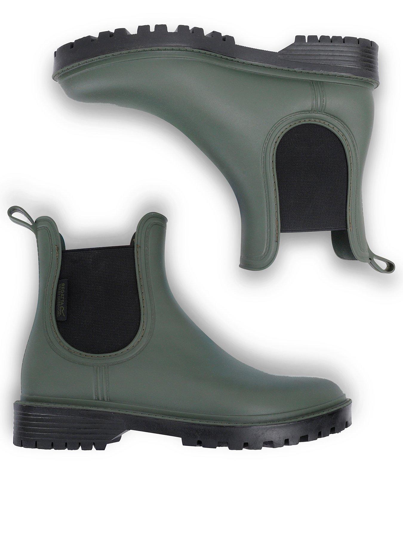  image of regatta-womens-lady-harriett-ankle-welly--green