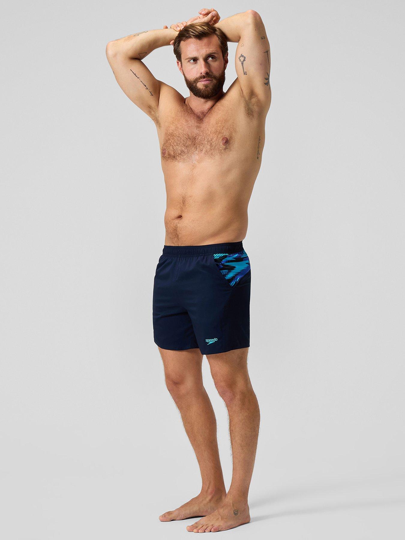  image of speedo-mens-xpress-lite-panel-16-inch-watershort-blue