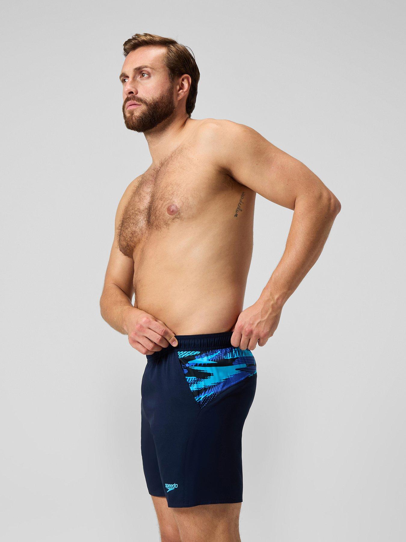  image of speedo-mens-xpress-lite-panel-16-inch-watershort-blue