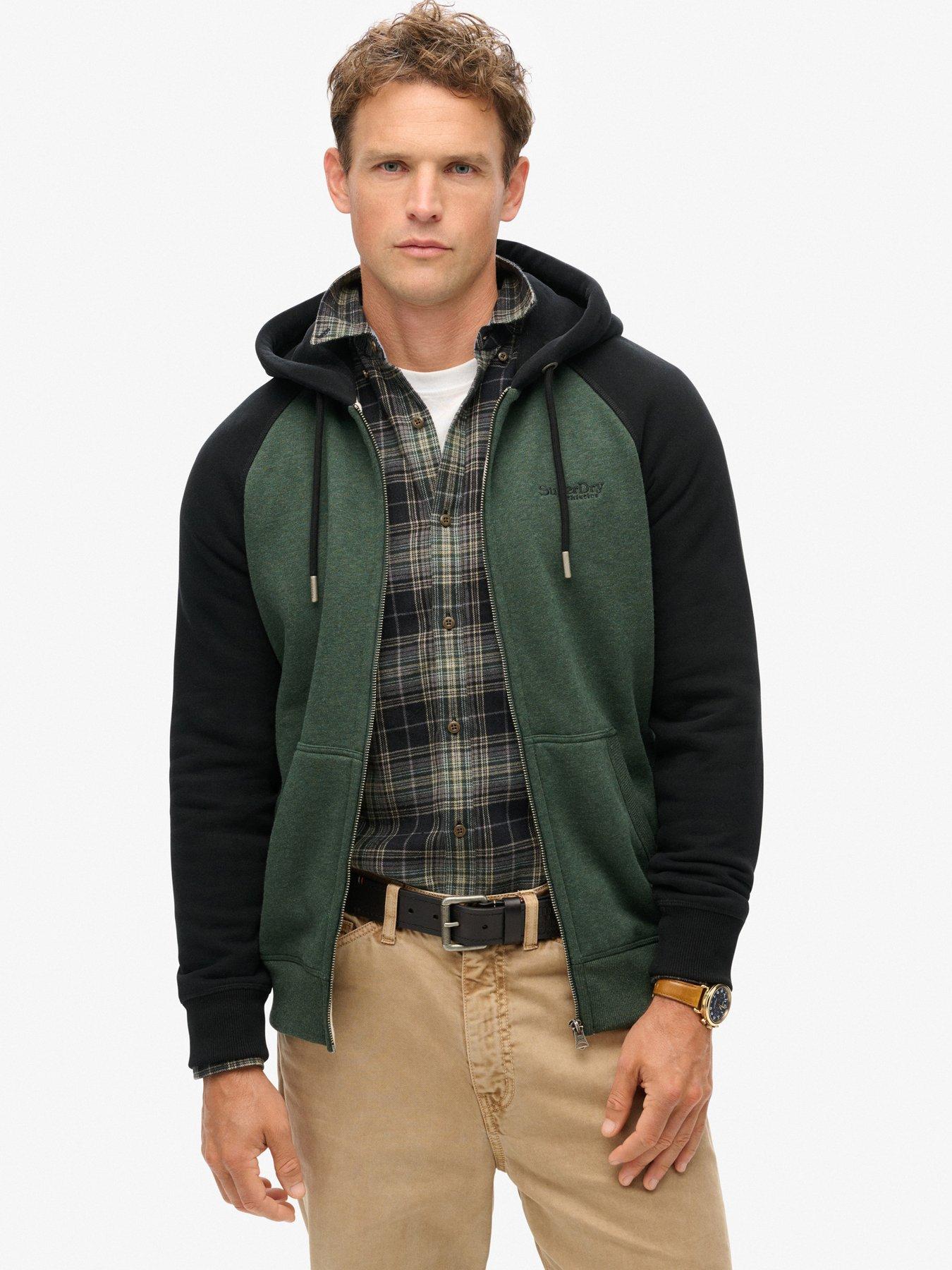 Superdry Essential Baseball Zip Hoodie - Black