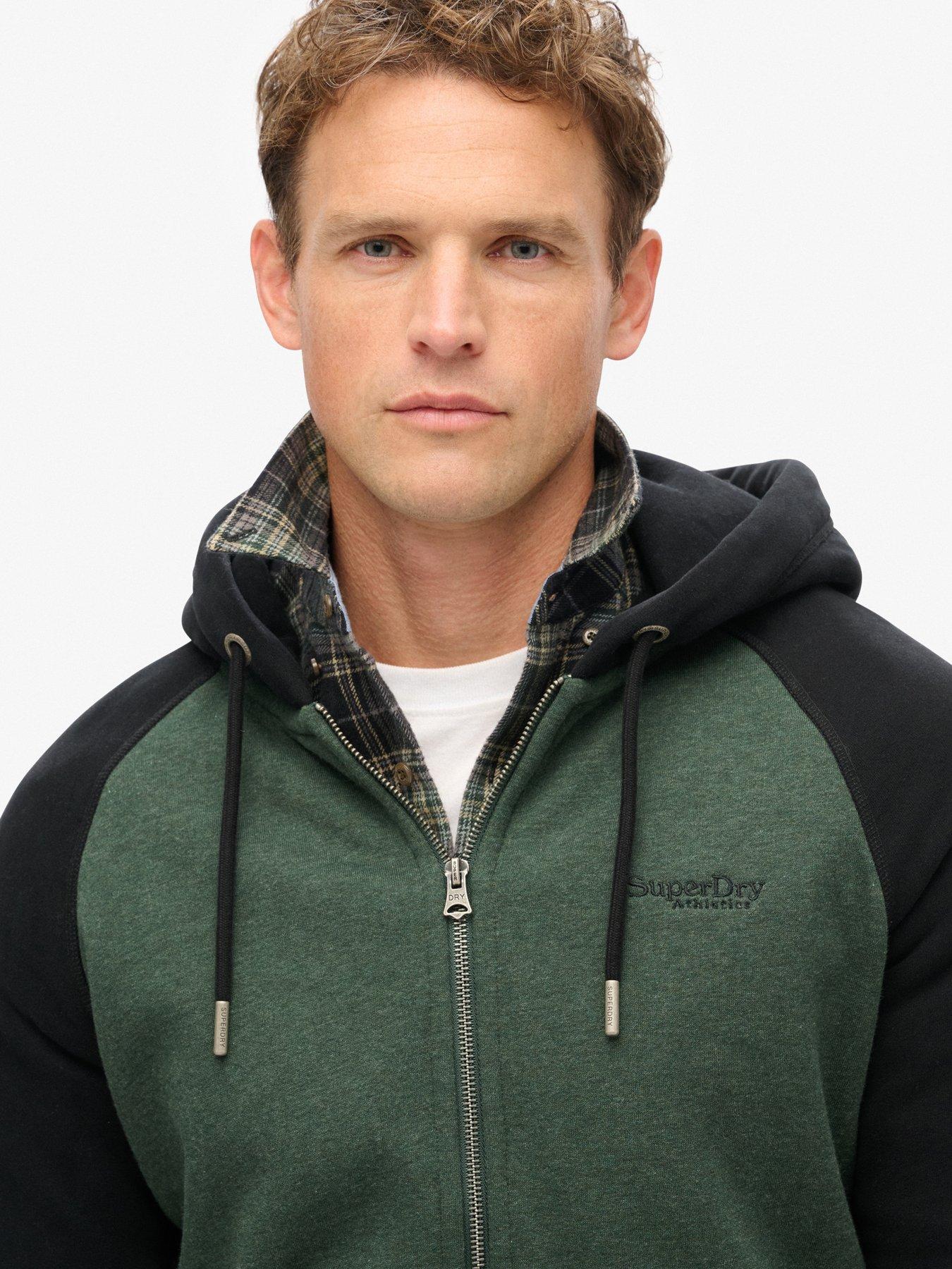  image of superdry-essential-baseball-zip-hoodie-black