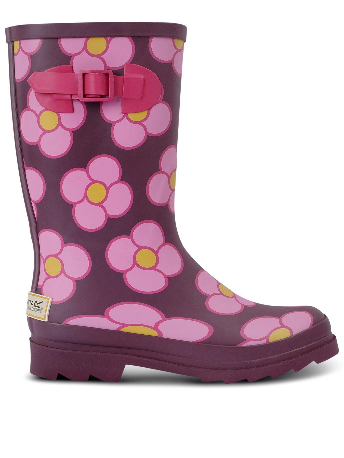  image of regatta-womens-orla-quarter-welly--pink