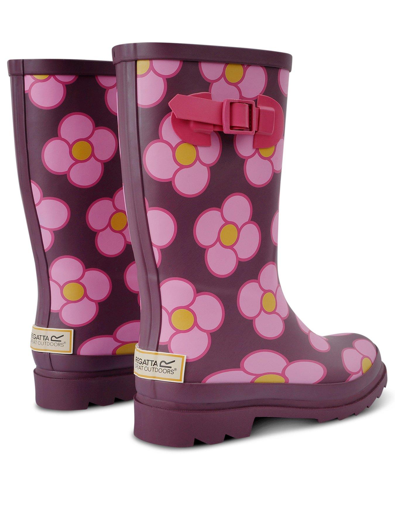  image of regatta-womens-orla-quarter-welly--pink