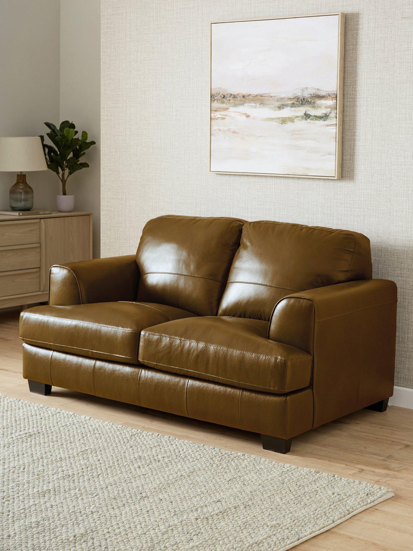 The Very Collection Astoria Italian Leather 2 Seater Sofa - FSC® Certified