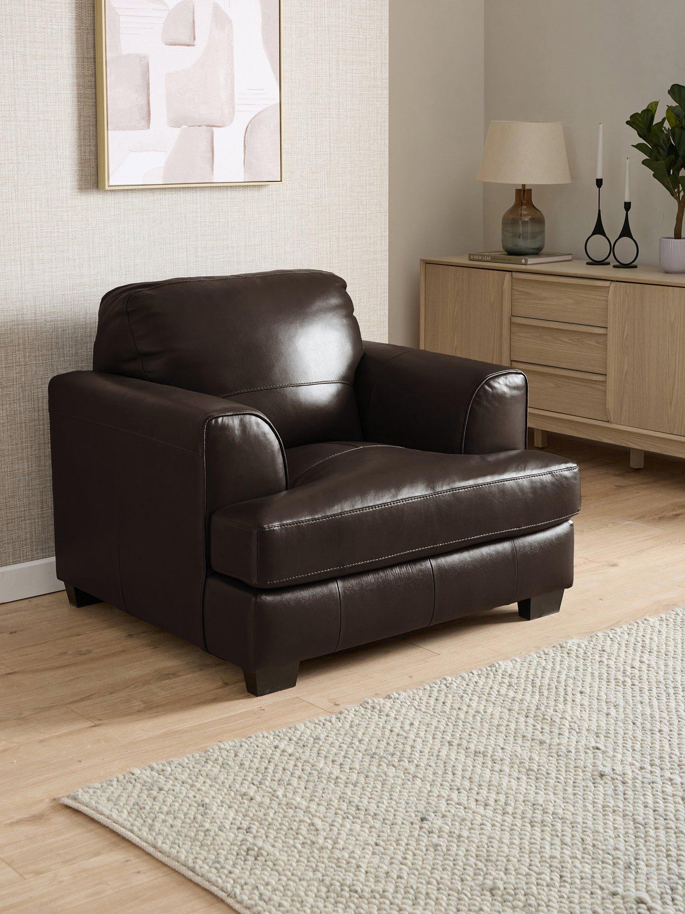 The Very Collection Astoria Italian Leather Armchair - FSC® Certified