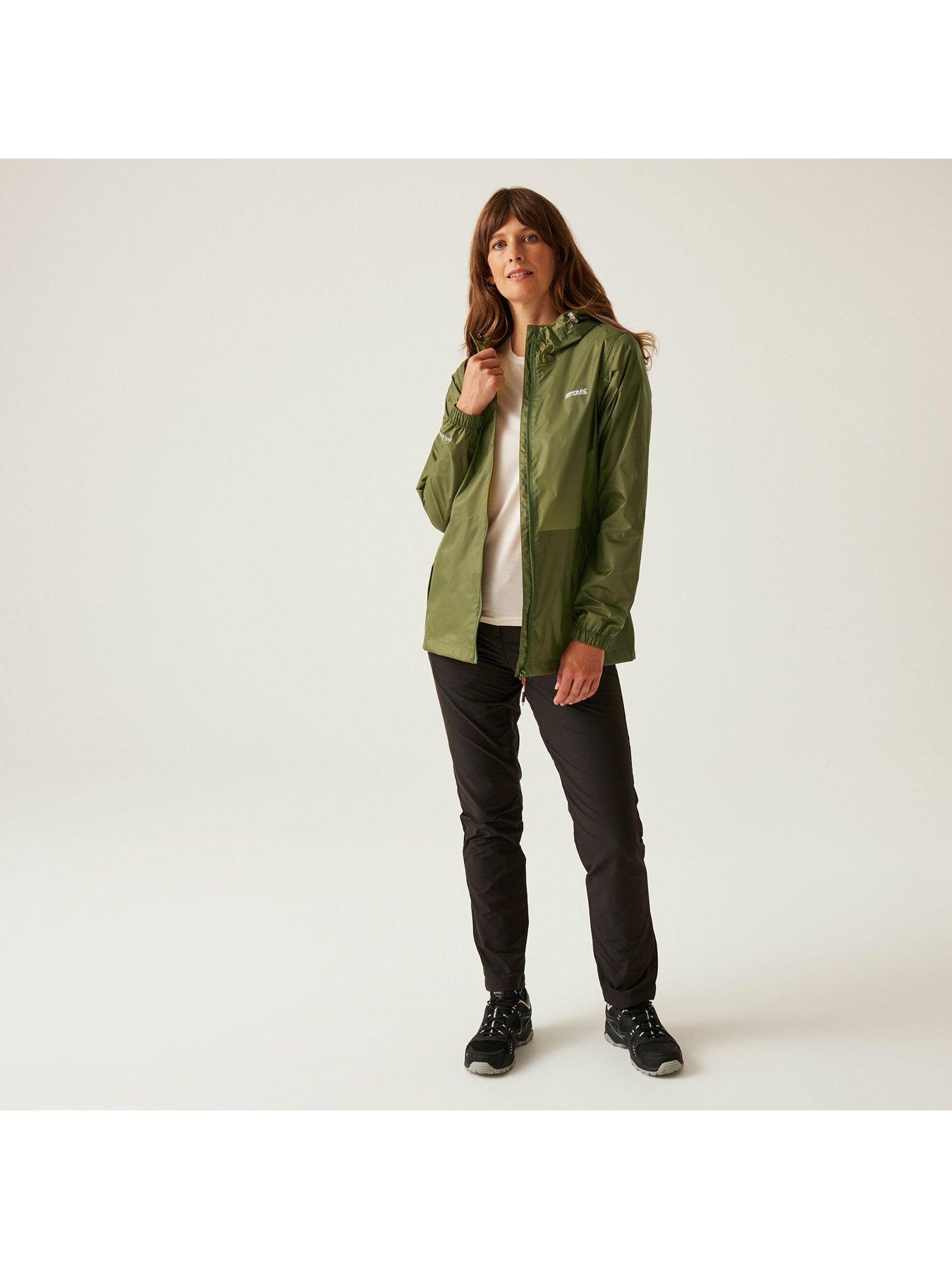  image of regatta-womens-wmn-pk-it-jkt-iii-pack-away-waterproof-shell-jacket-green