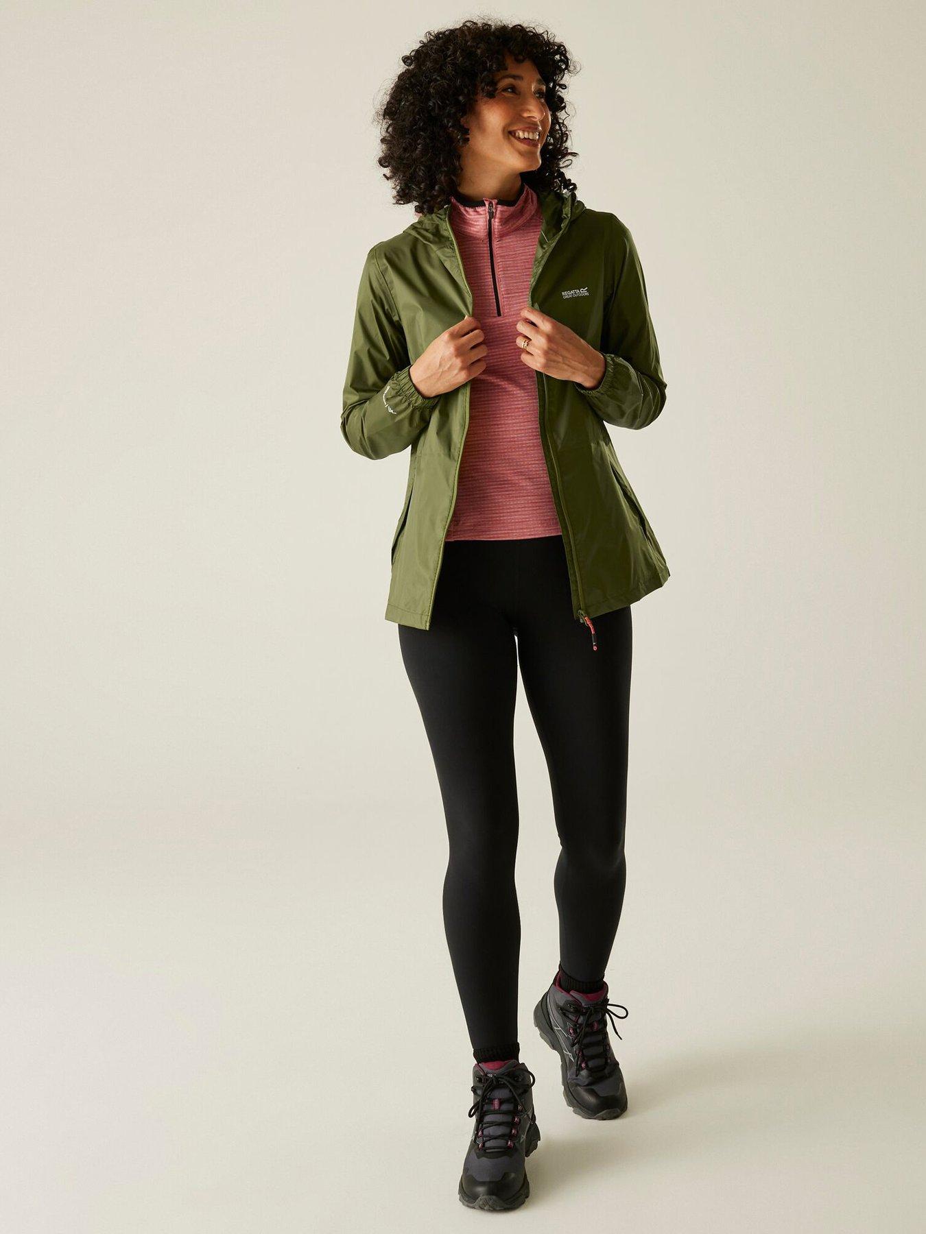 Image 3 of 7 of Regatta Womens Pack It Iii Waterproof Shell Jacket - Green