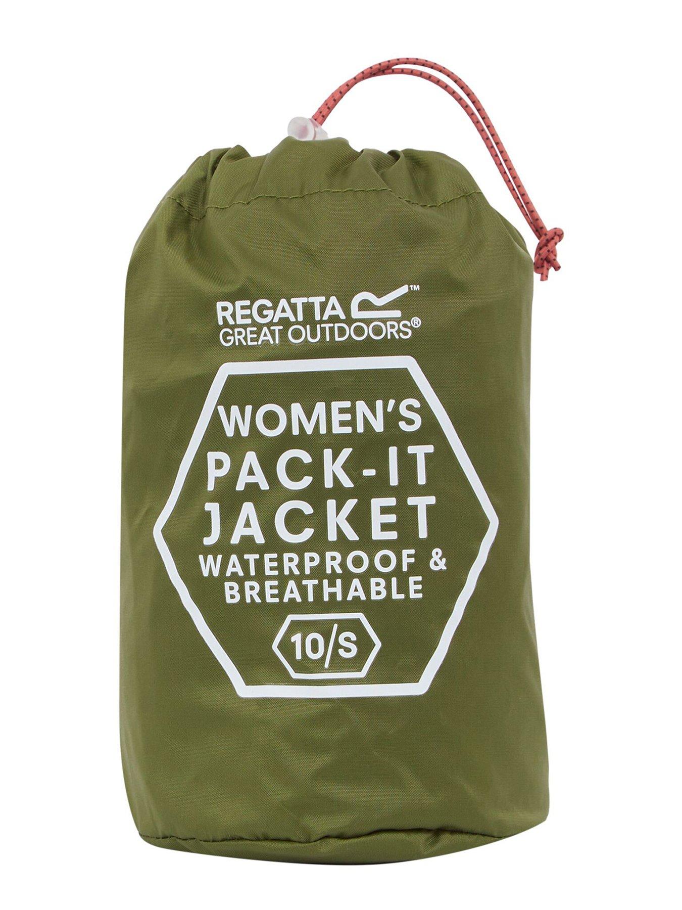  image of regatta-womens-wmn-pk-it-jkt-iii-pack-away-waterproof-shell-jacket-green