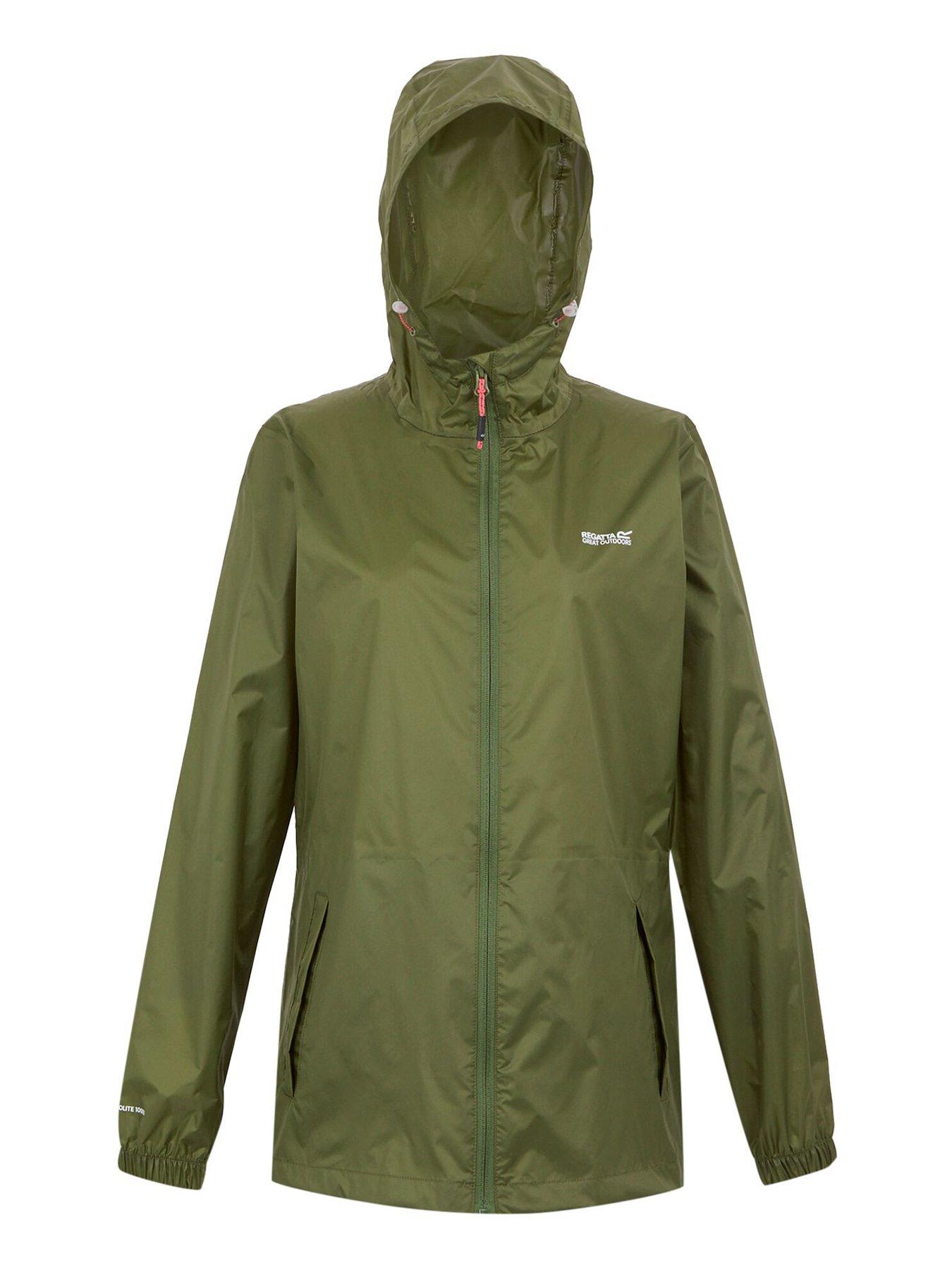 Image 6 of 7 of Regatta Womens Pack It Iii Waterproof Shell Jacket - Green