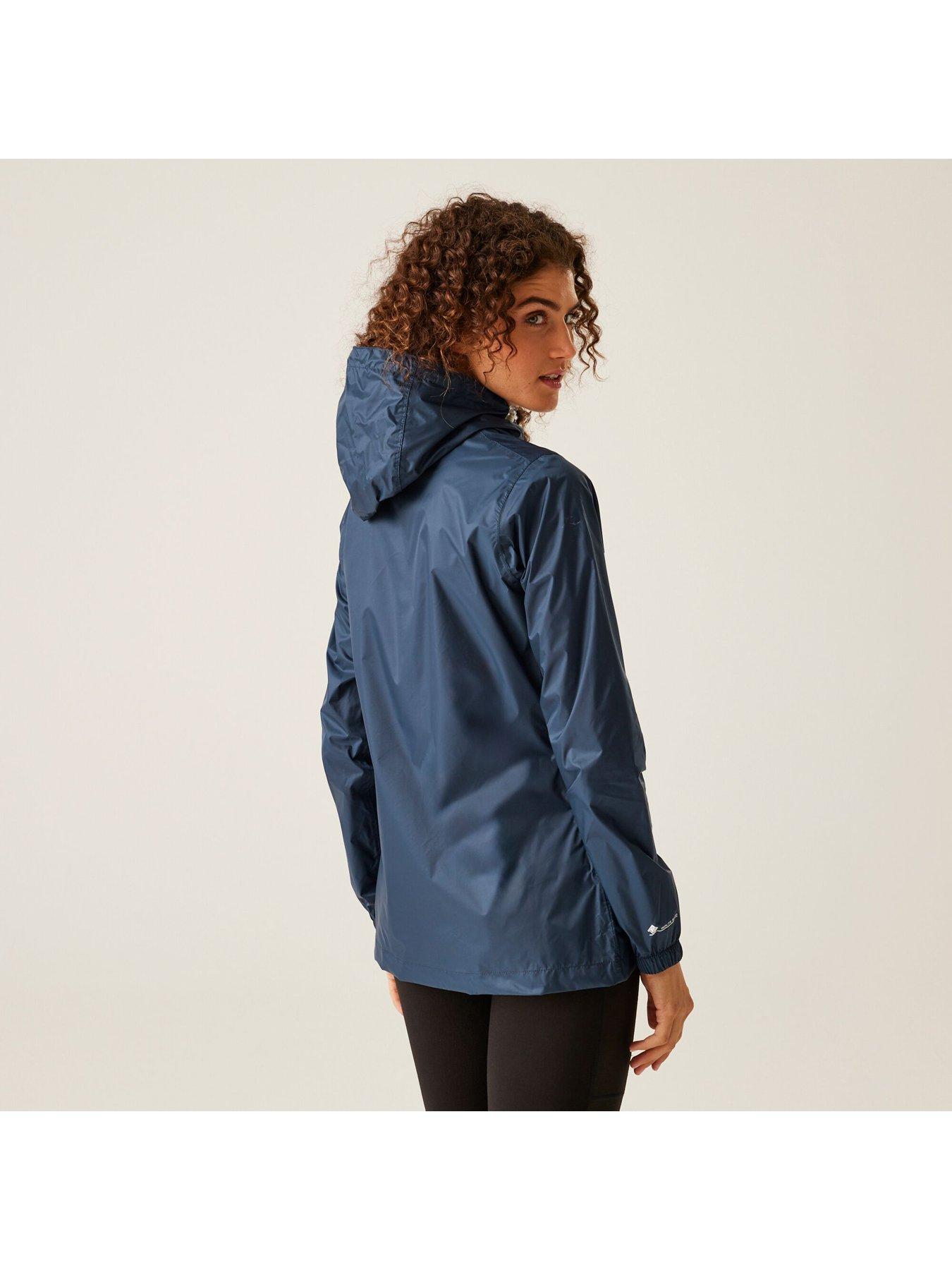  image of regatta-womens-pack-it-iii-waterproof-shell-jacket-navy