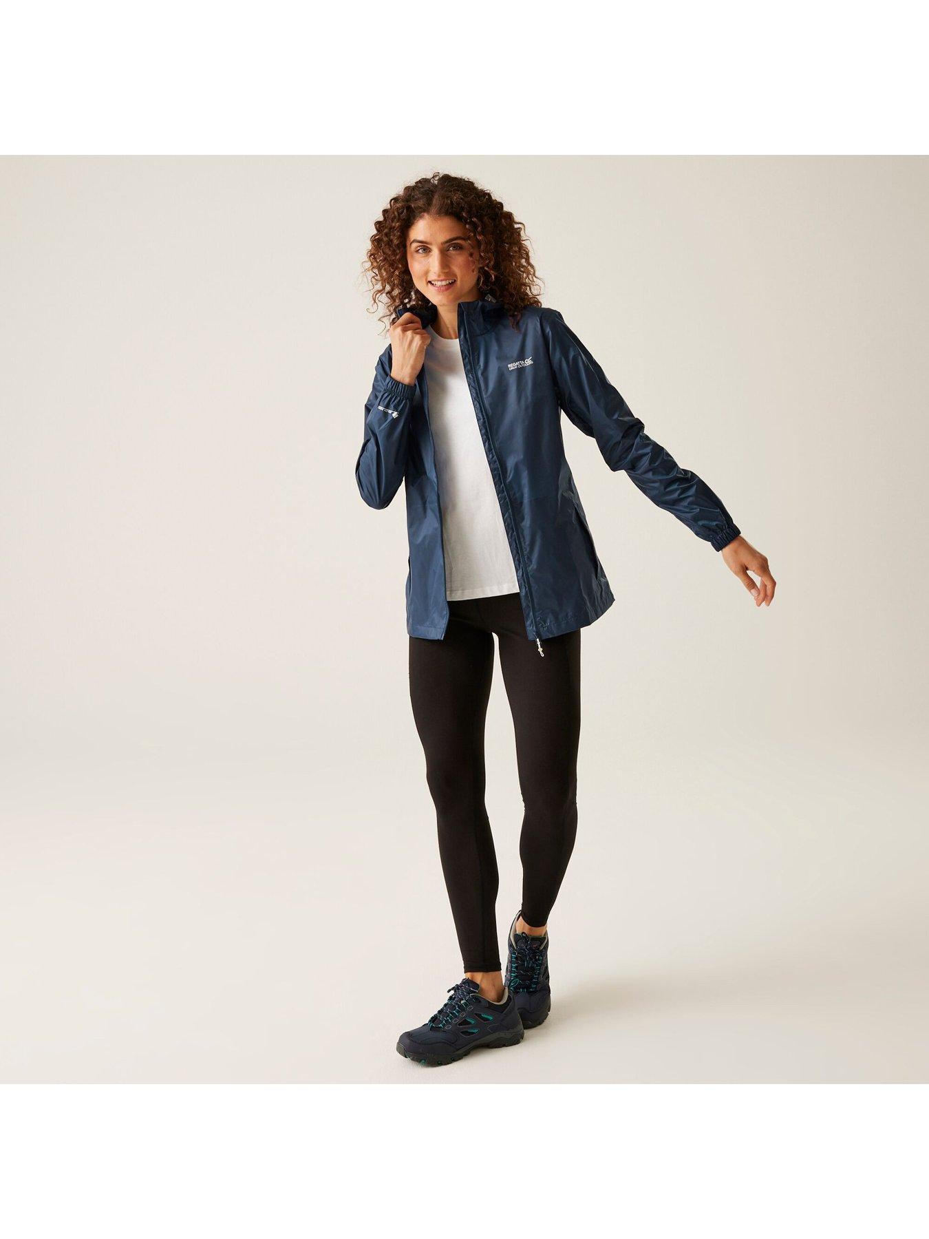  image of regatta-womens-pack-it-iii-waterproof-shell-jacket-navy