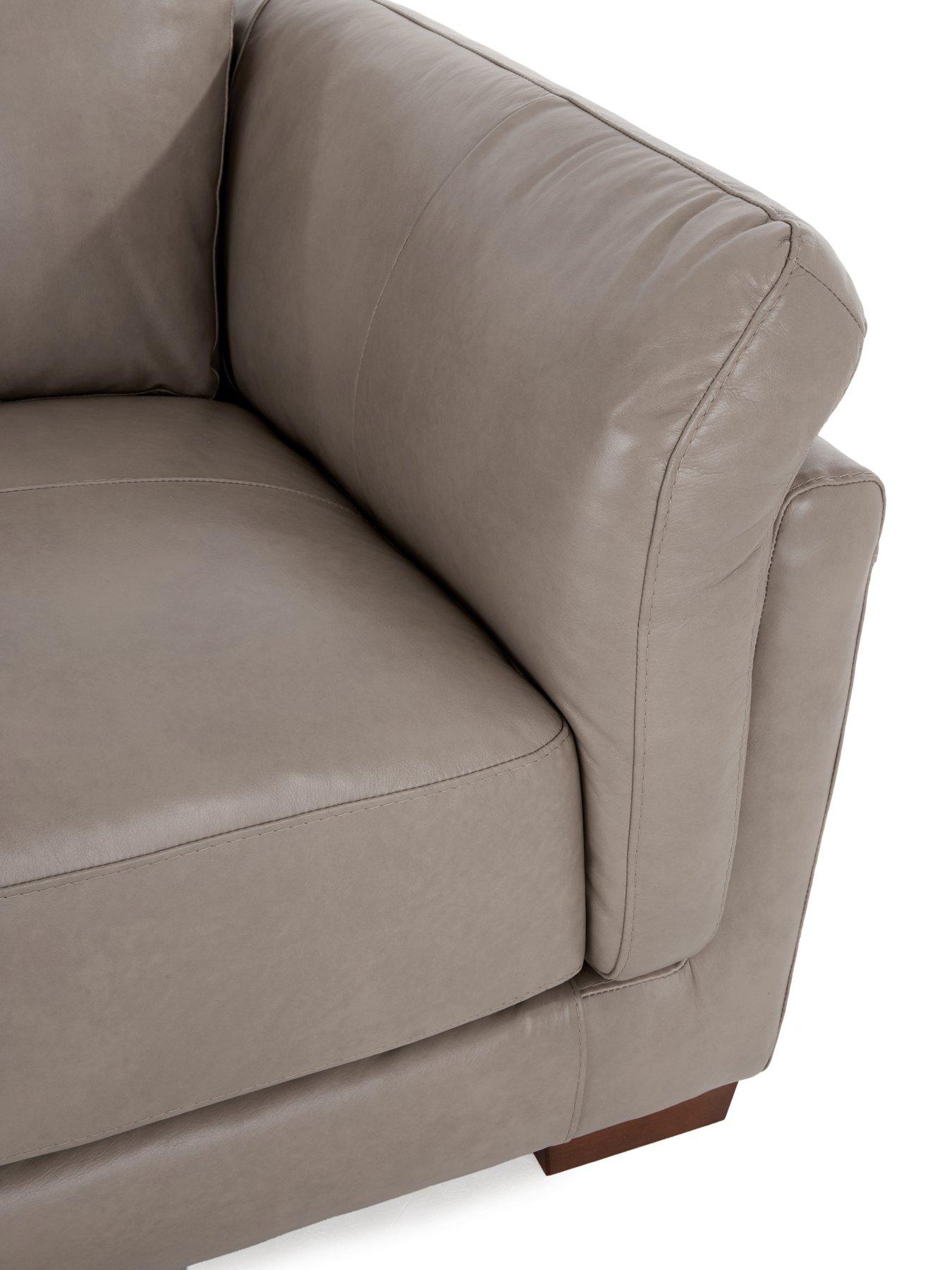 Image 4 of 5 of The Very Collection Morena Italian Leather 3 Seater Sofa - FSC&reg; Certified