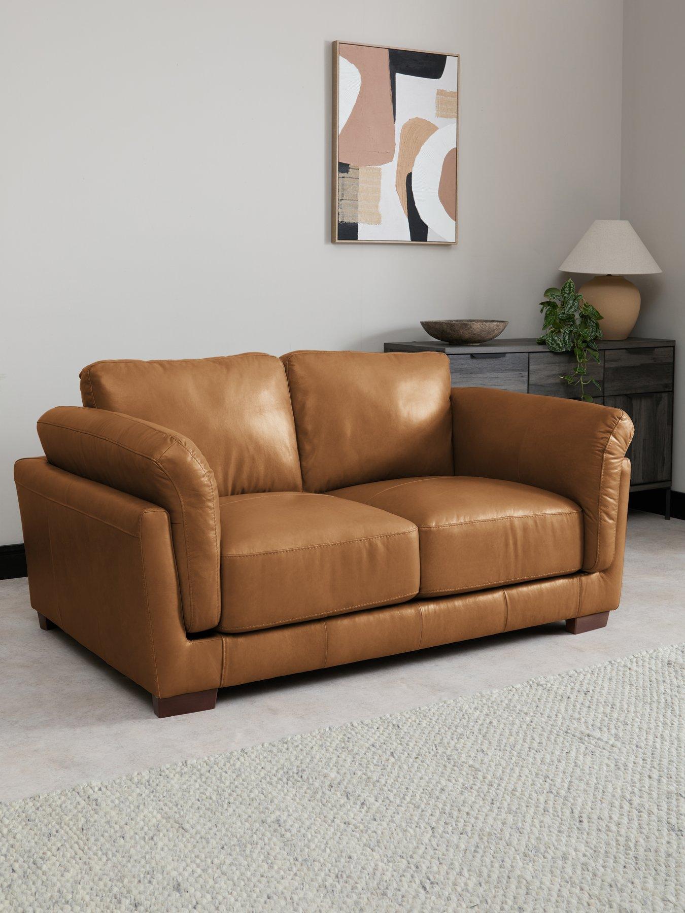 The Very Collection Morena Italian Leather 2 Seater Sofa - FSC® Certified