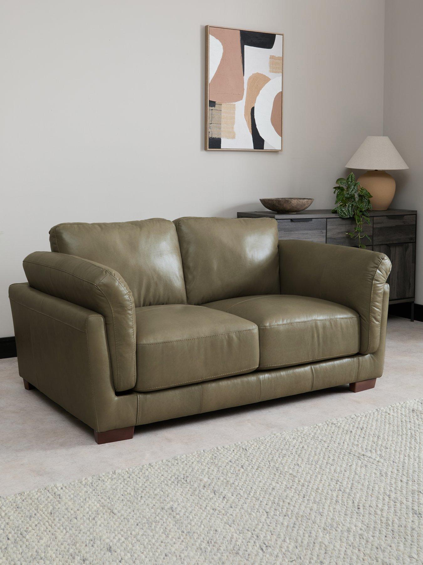 The Very Collection Morena Italian Leather 2 Seater Sofa - FSC® Certified