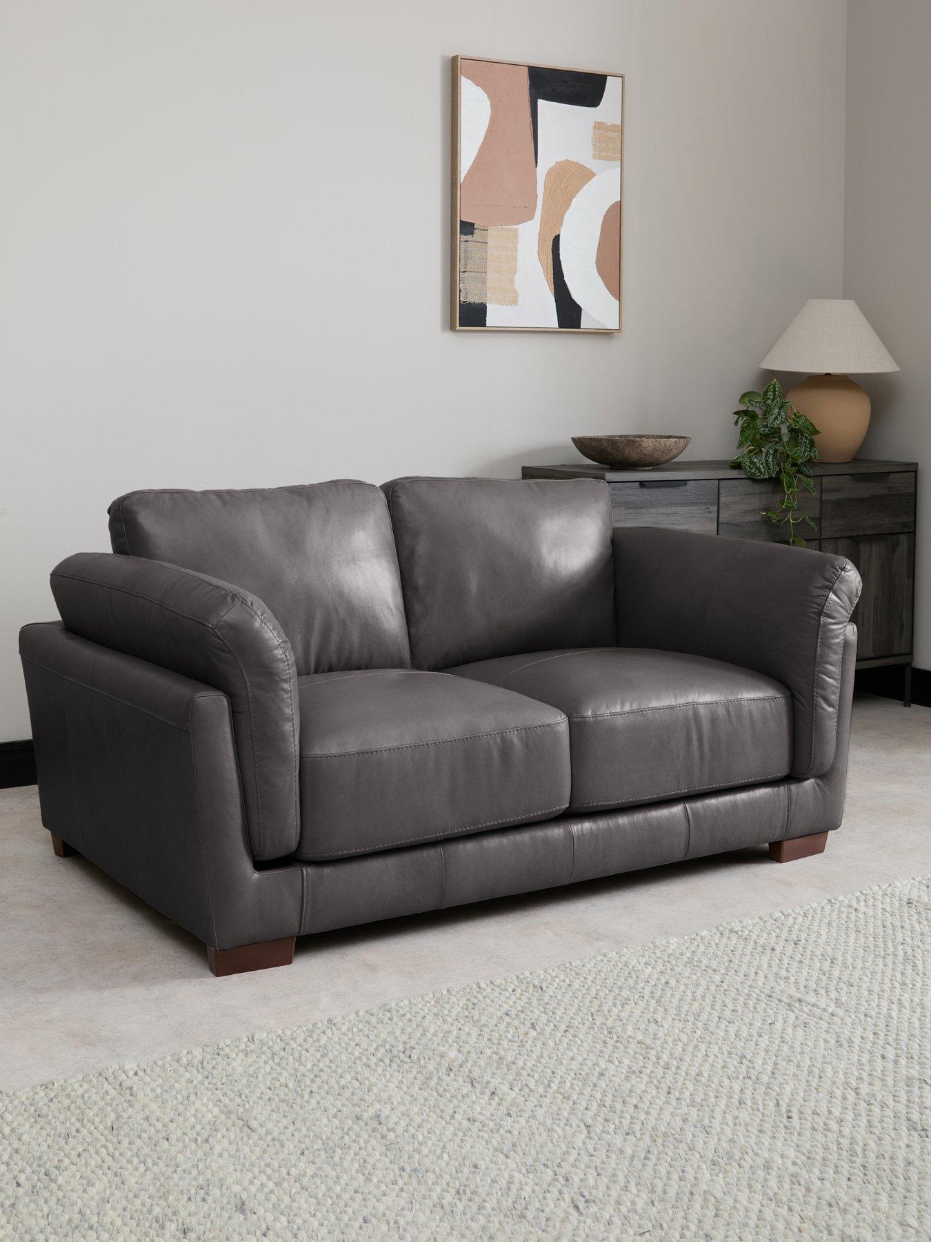 The Very Collection Morena Italian Leather 2 Seater Sofa - FSC® Certified