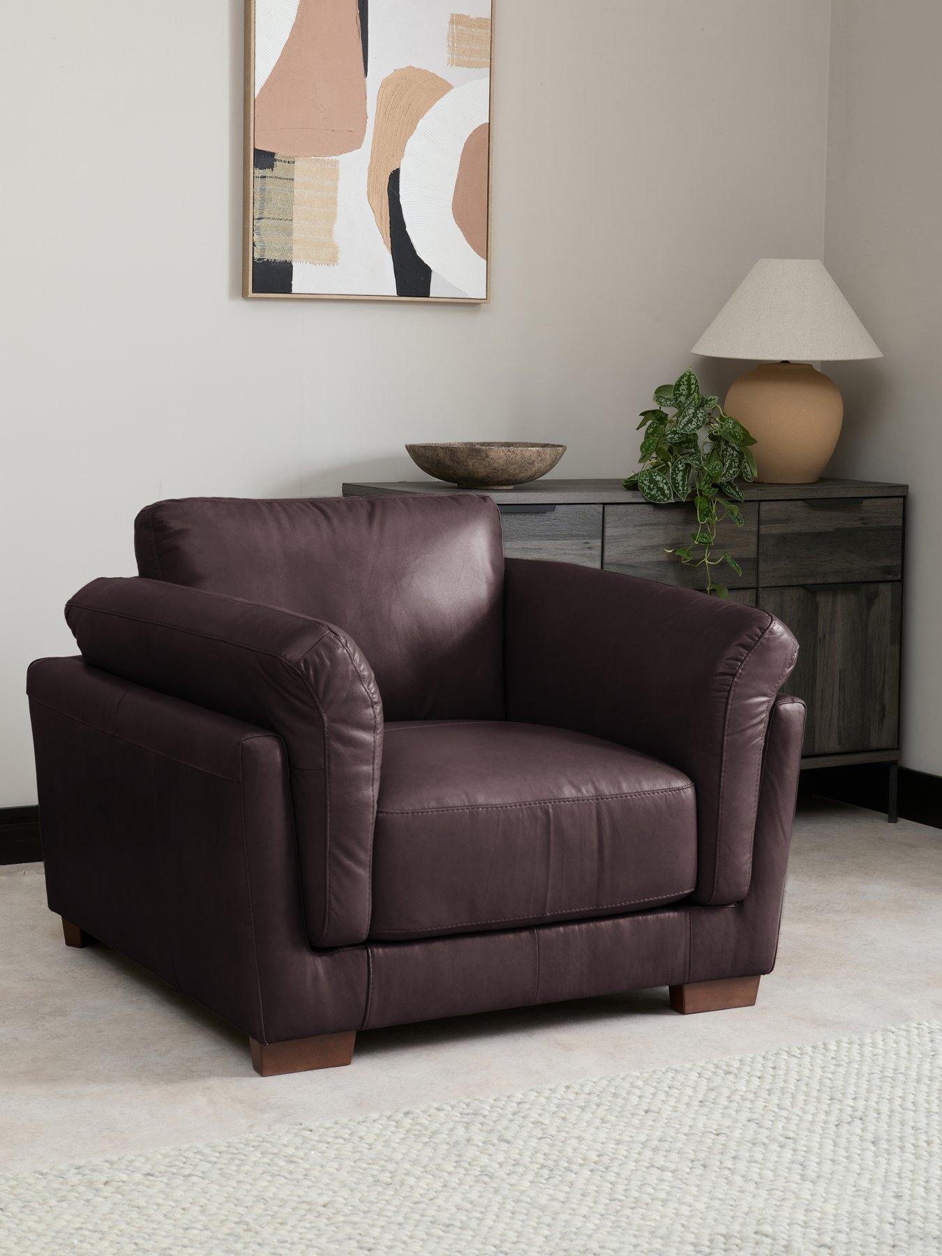 The Very Collection Morena Italian Leather Armchair - FSC® Certified