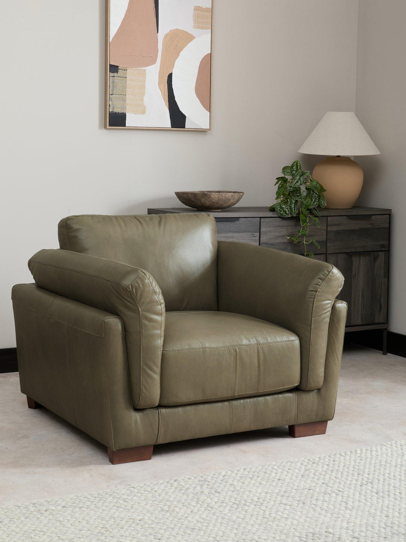 The Very Collection Morena Italian Leather Armchair - FSC® Certified