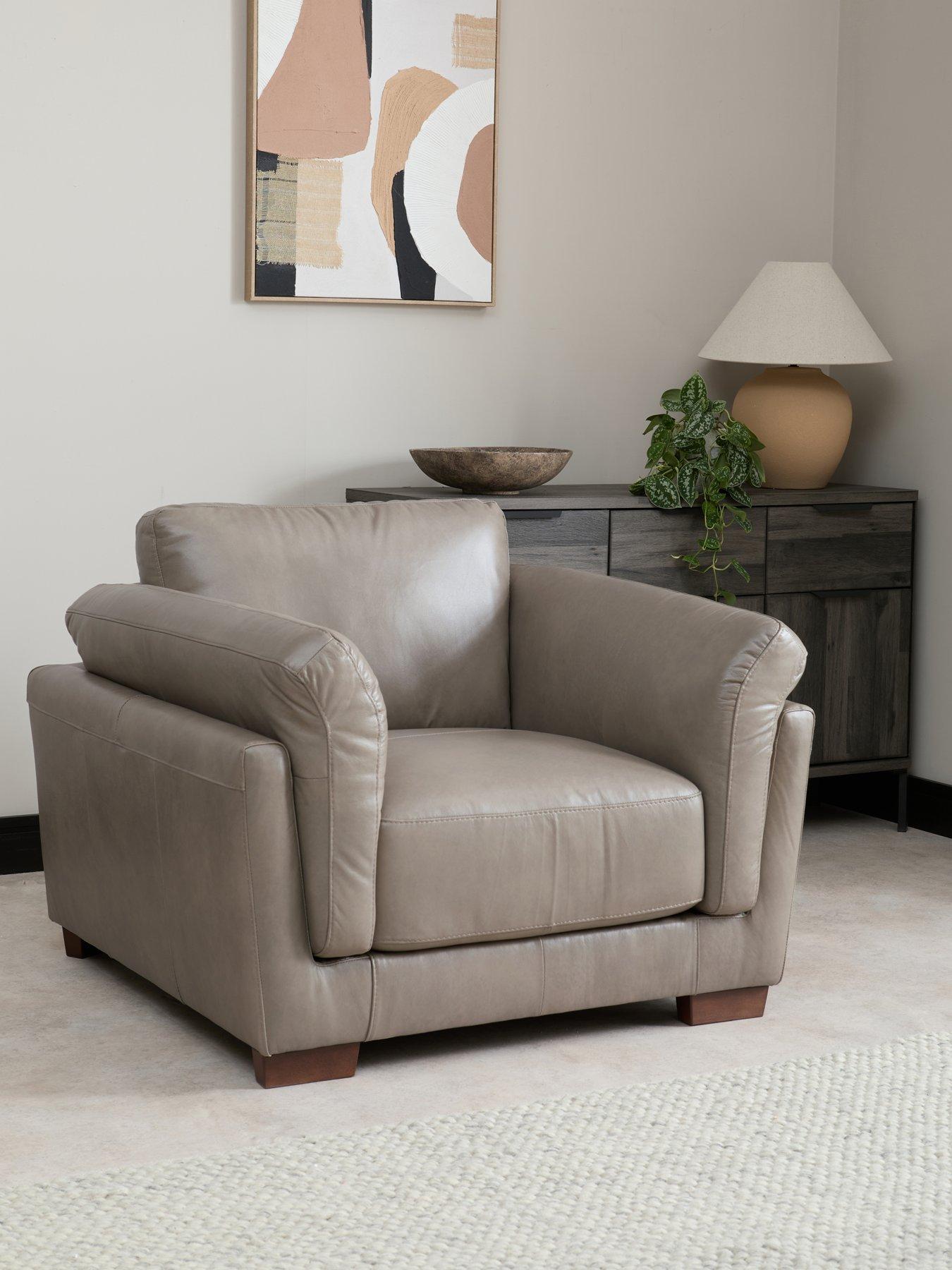 Image 1 of 5 of The Very Collection Morena Italian Leather Armchair - FSC&reg; Certified
