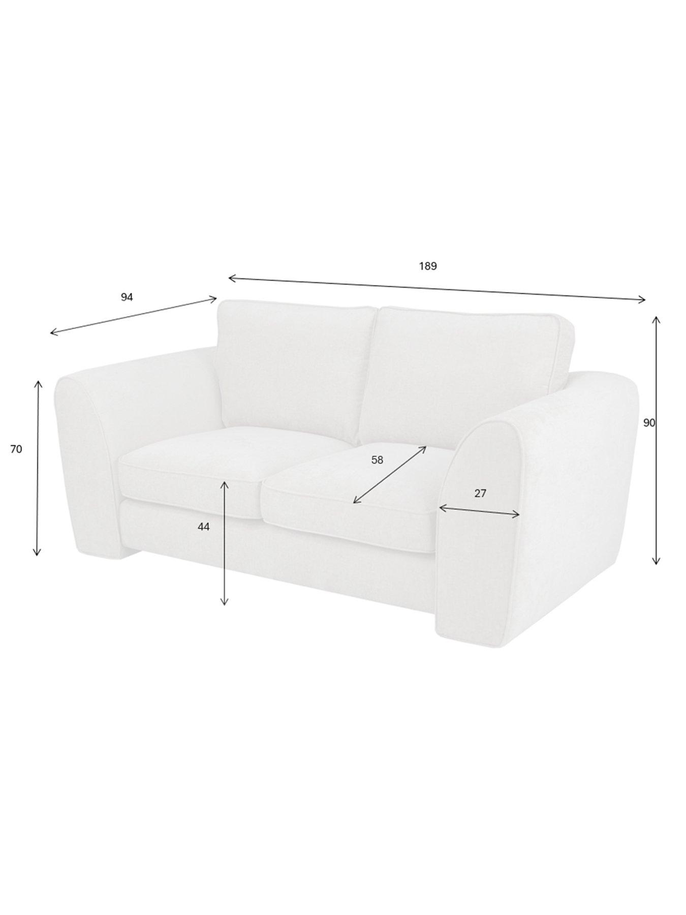 Image 6 of 7 of Very Home Sahara 2 Seater Standard Back Fabric Sofa&nbsp;- FSC&reg; Certified