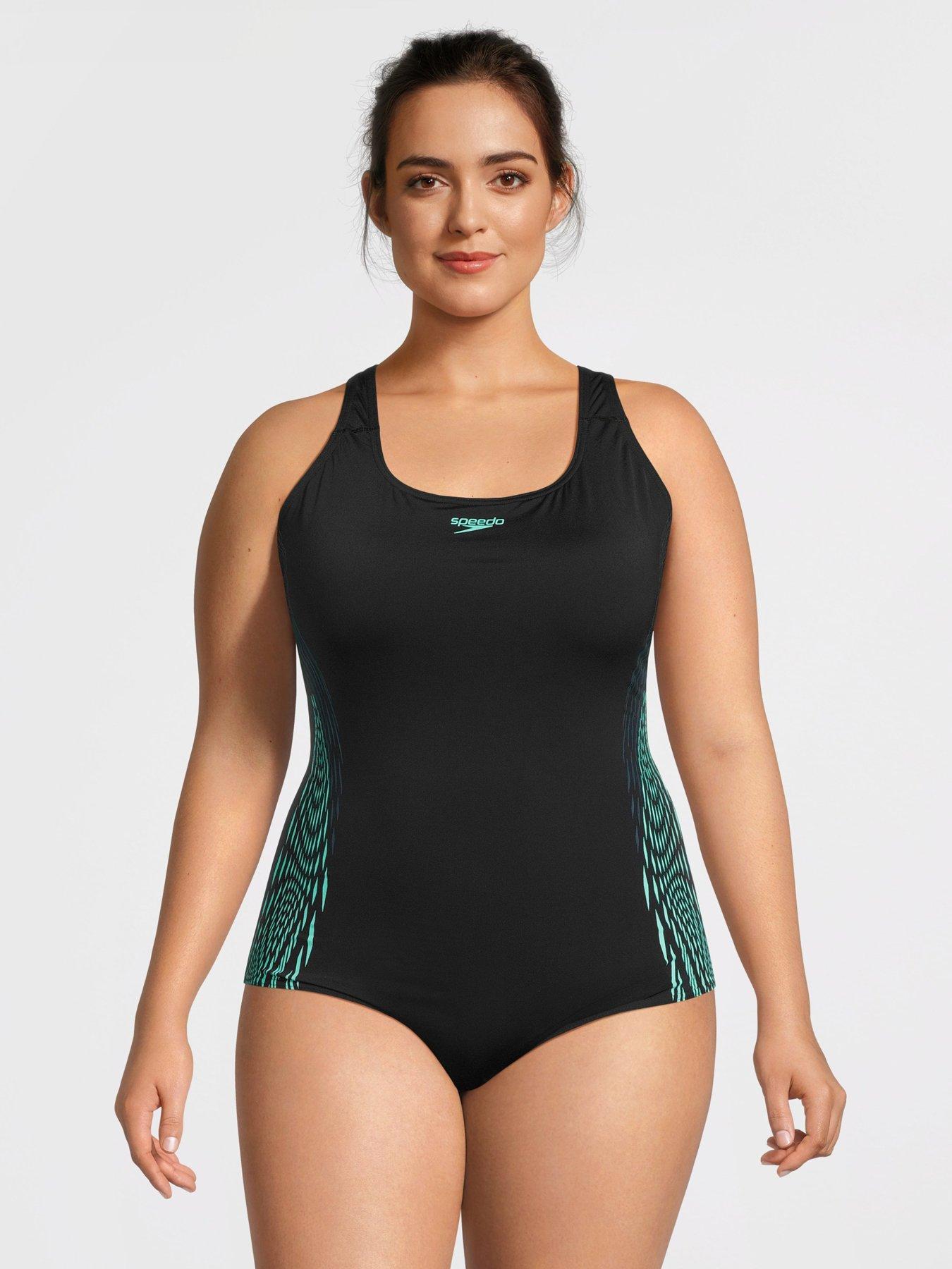 speedo-womens-plus-size-placement-medalist-dark-teal