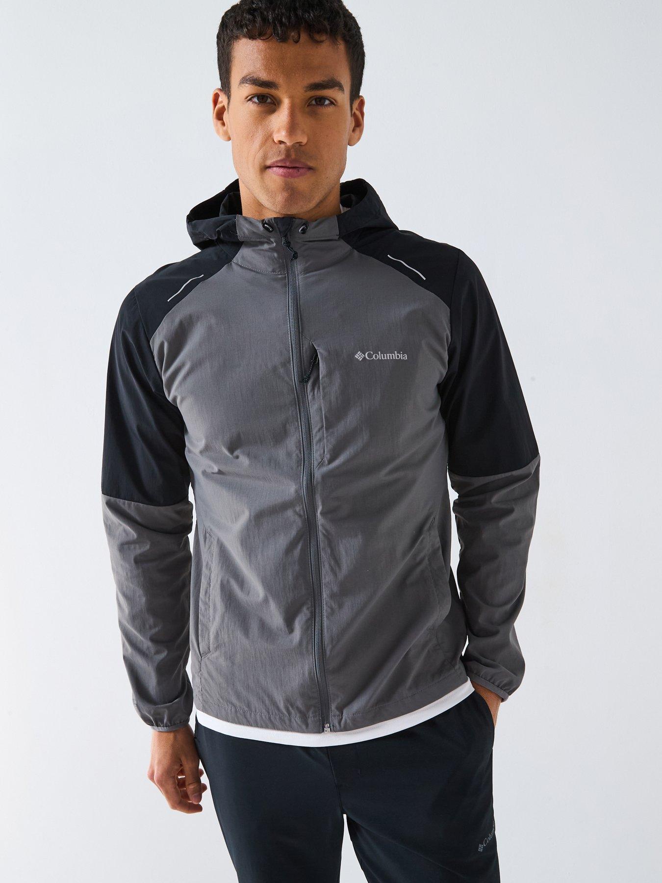 Columbia Men's Tech Nylon Hooded Jacket - Black/Grey