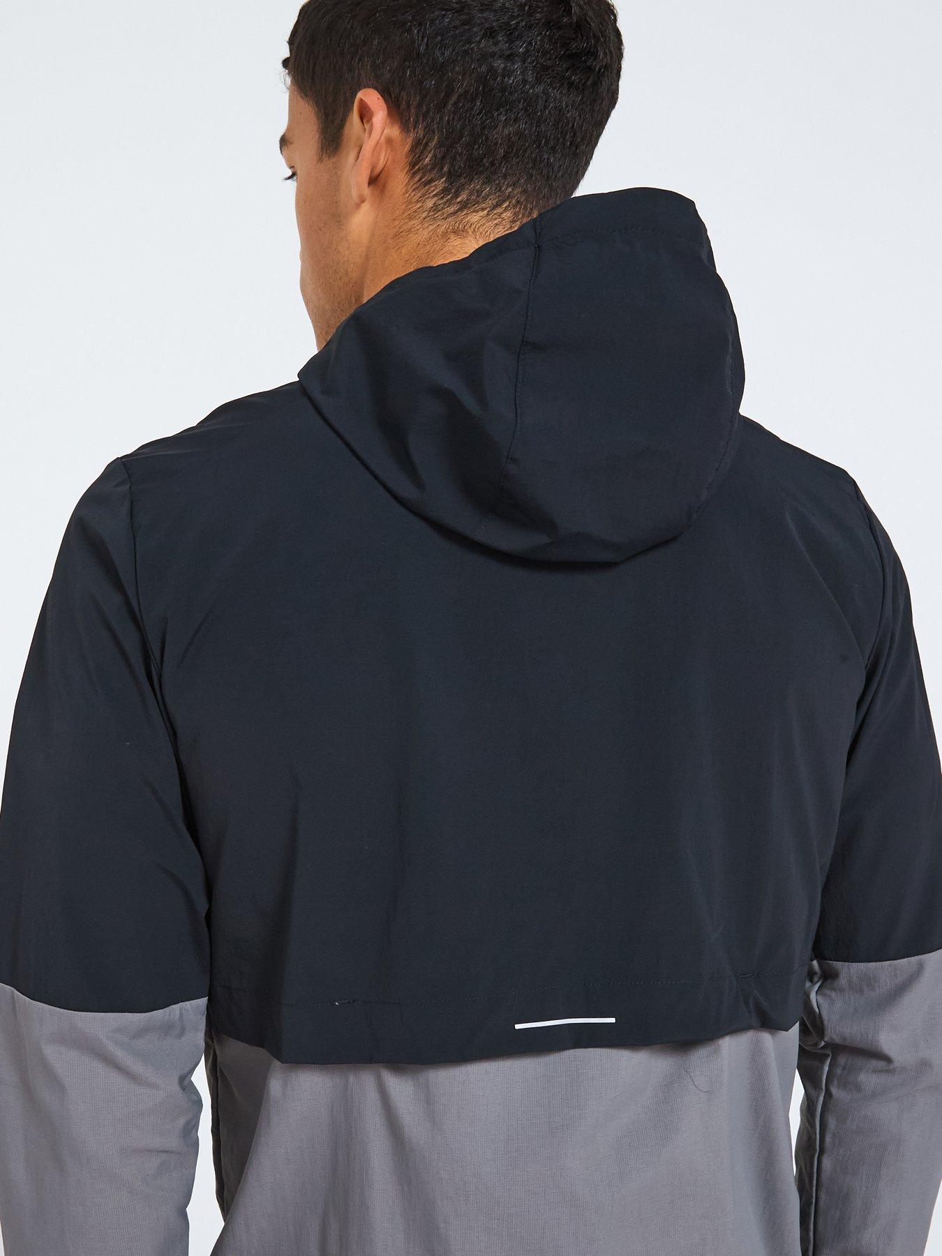 Columbia Men's Tech Nylon Hooded Jacket - Black/Grey | Littlewoods
