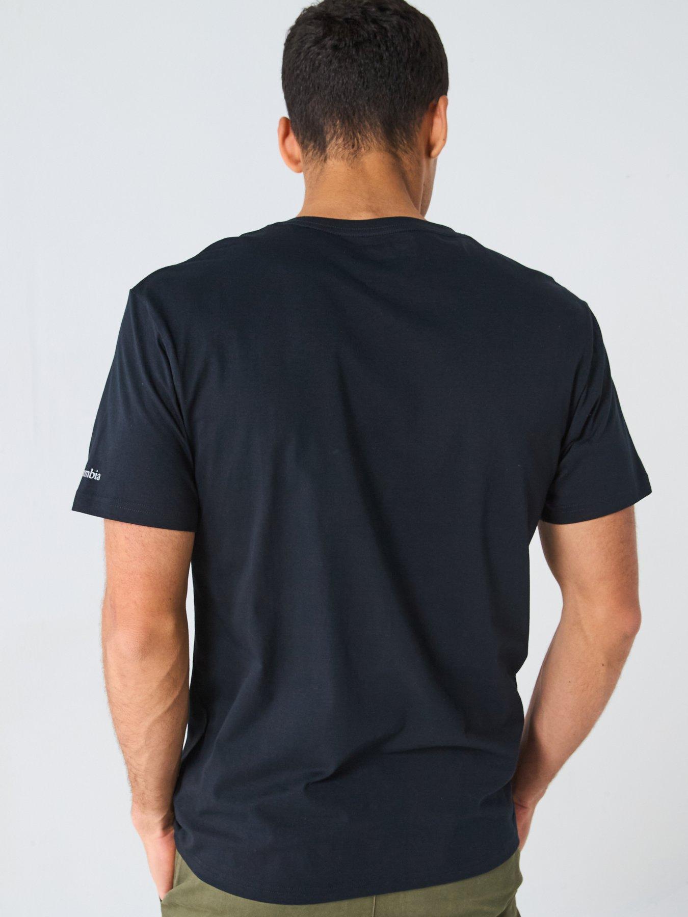 Image 2 of 6 of Columbia Mens Csc Basic Logo Short Sleeve T-shirt - Black