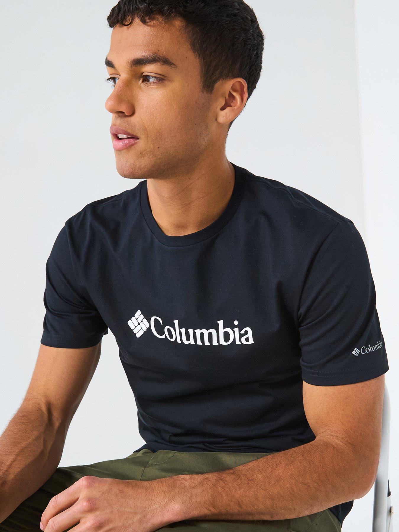 Image 6 of 6 of Columbia Mens Csc Basic Logo Short Sleeve T-shirt - Black