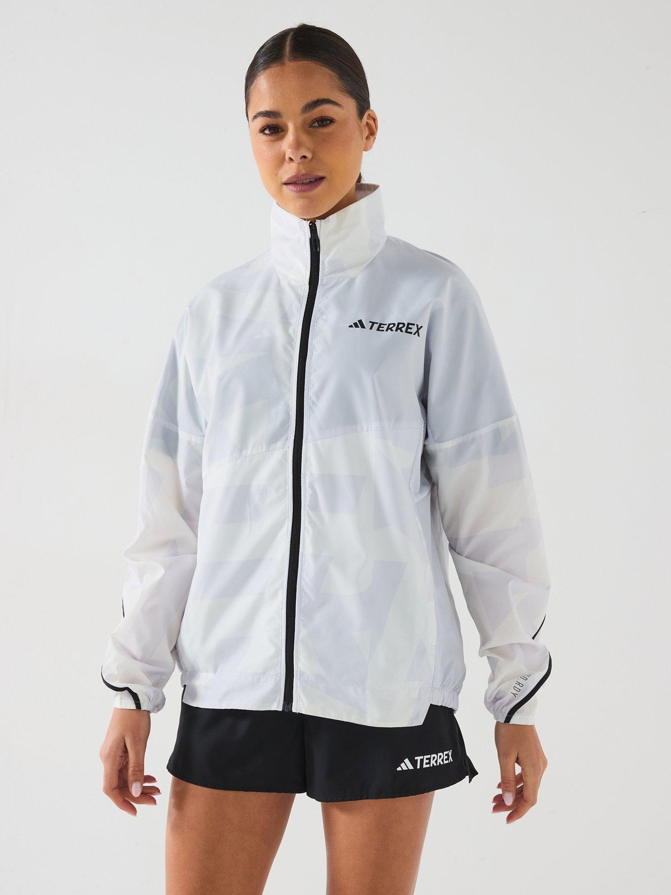 undefined Women's Mountain Print Wind Jacket - Grey
