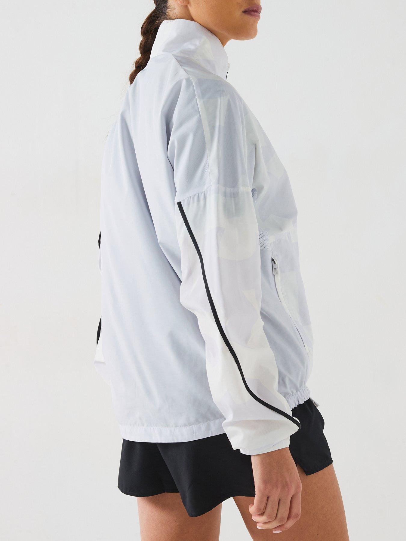 Image 6 of 6 of adidas Terrex Women's Mountain Print Wind Jacket - Grey