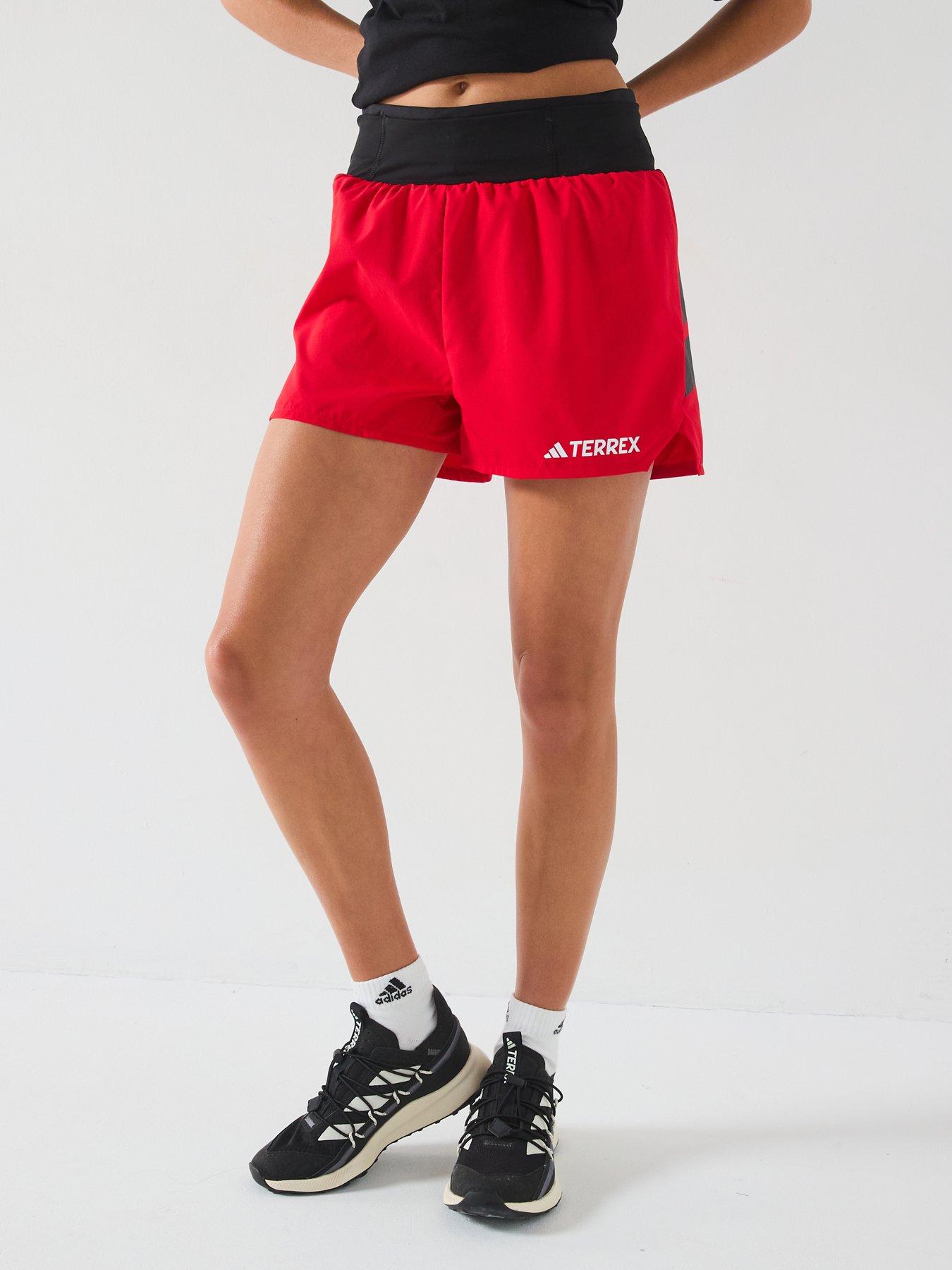  image of adidas-terrex-womens-xpr-5-inch-shorts-red